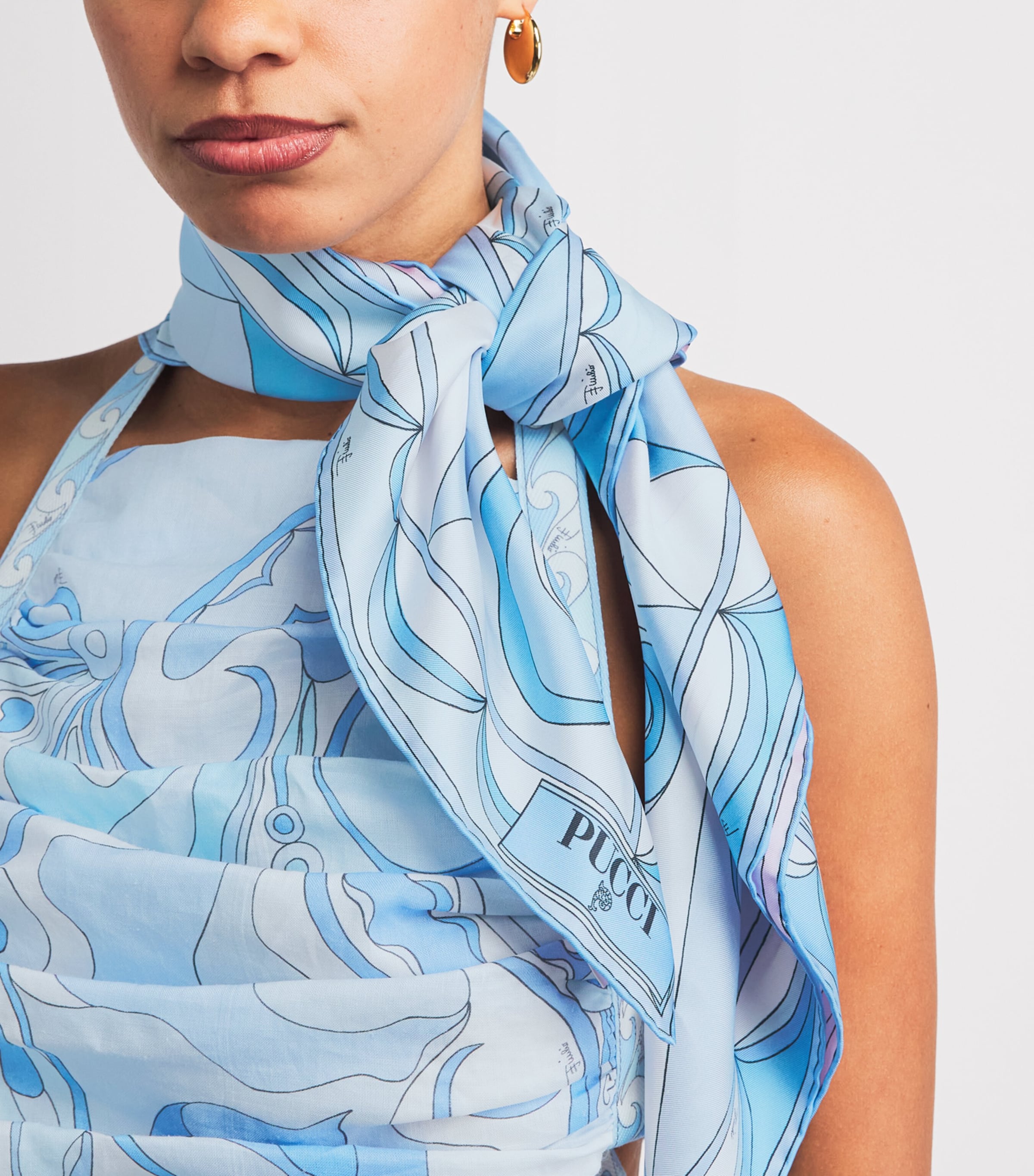 PUCCI Silk Occhi Scarf Light Image 3