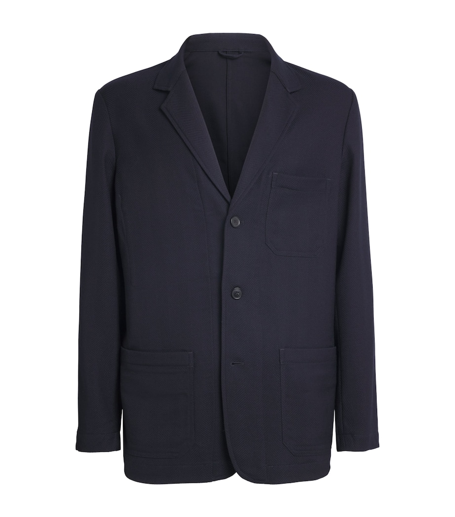 Paul Smith Mens Wool-Blend Unstructured Blazer Image 1