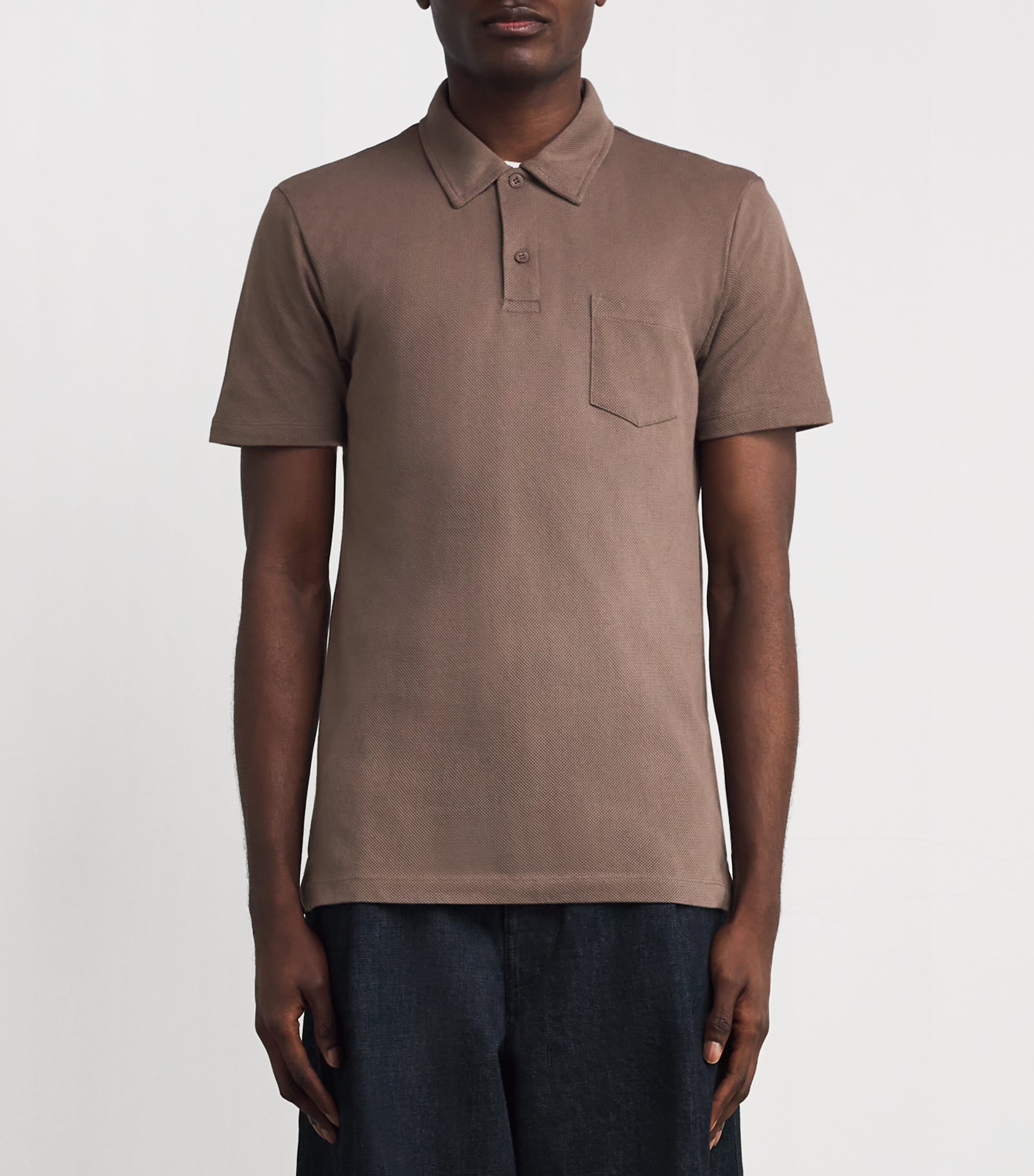 Sunspel Brown Supima Cotton Riviera Polo | Harrods SE
