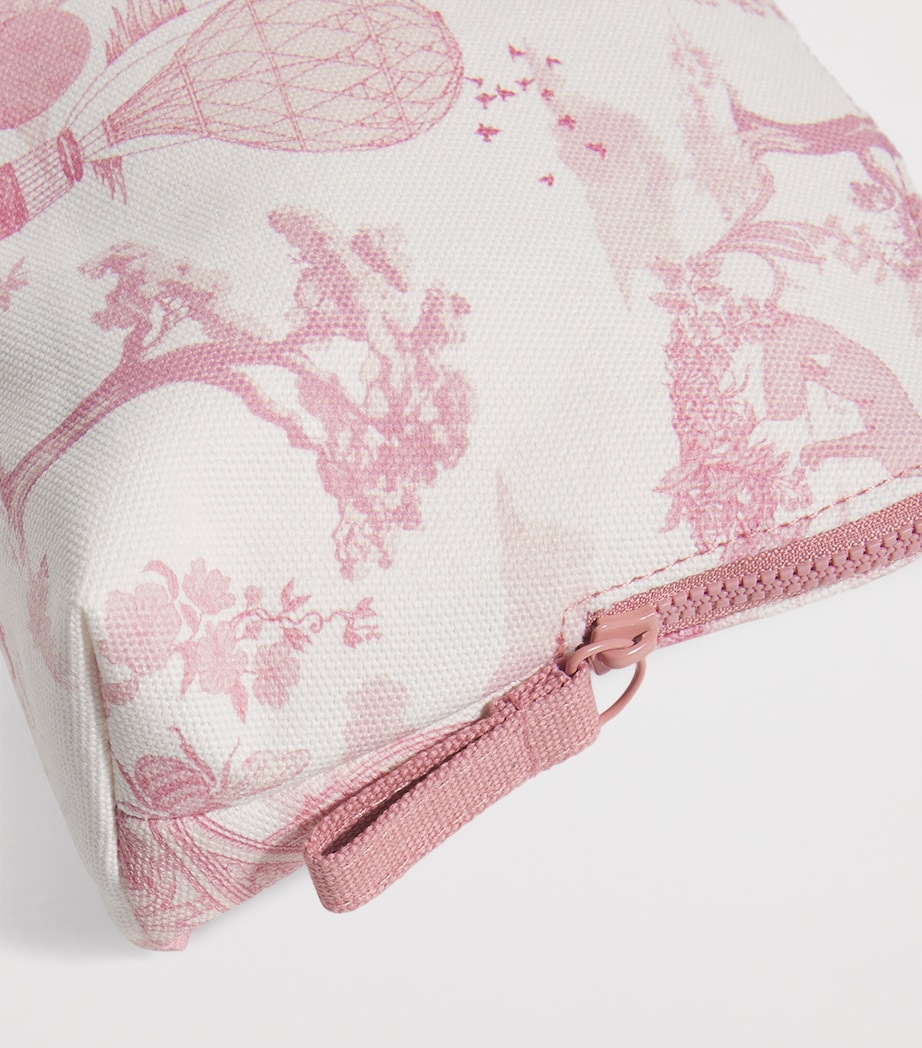 Toile Half Moon Cosmetic Bag PINK Image 3