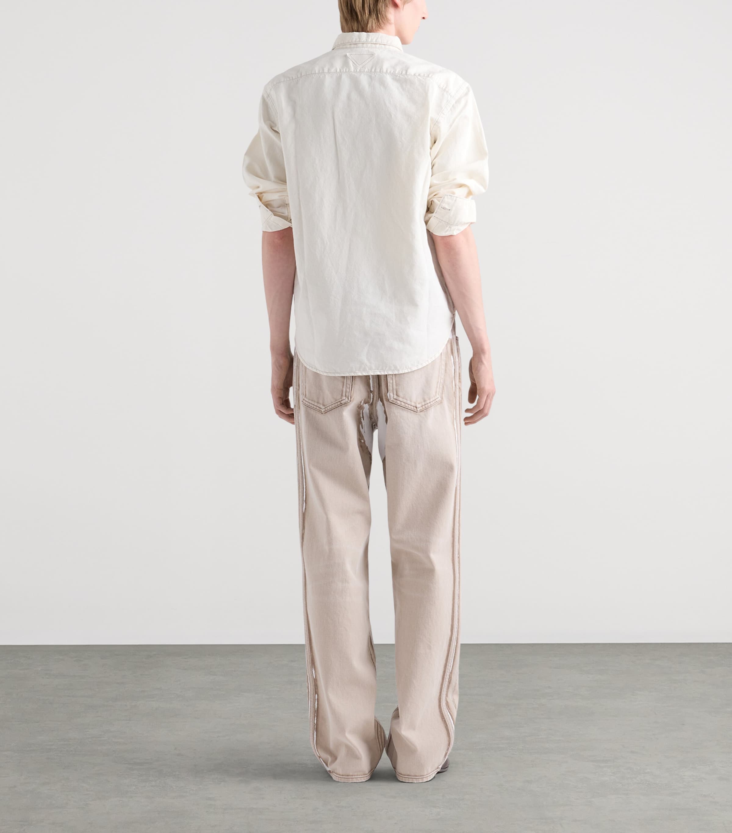 Prada Mens Printed Straight Jeans Image 5