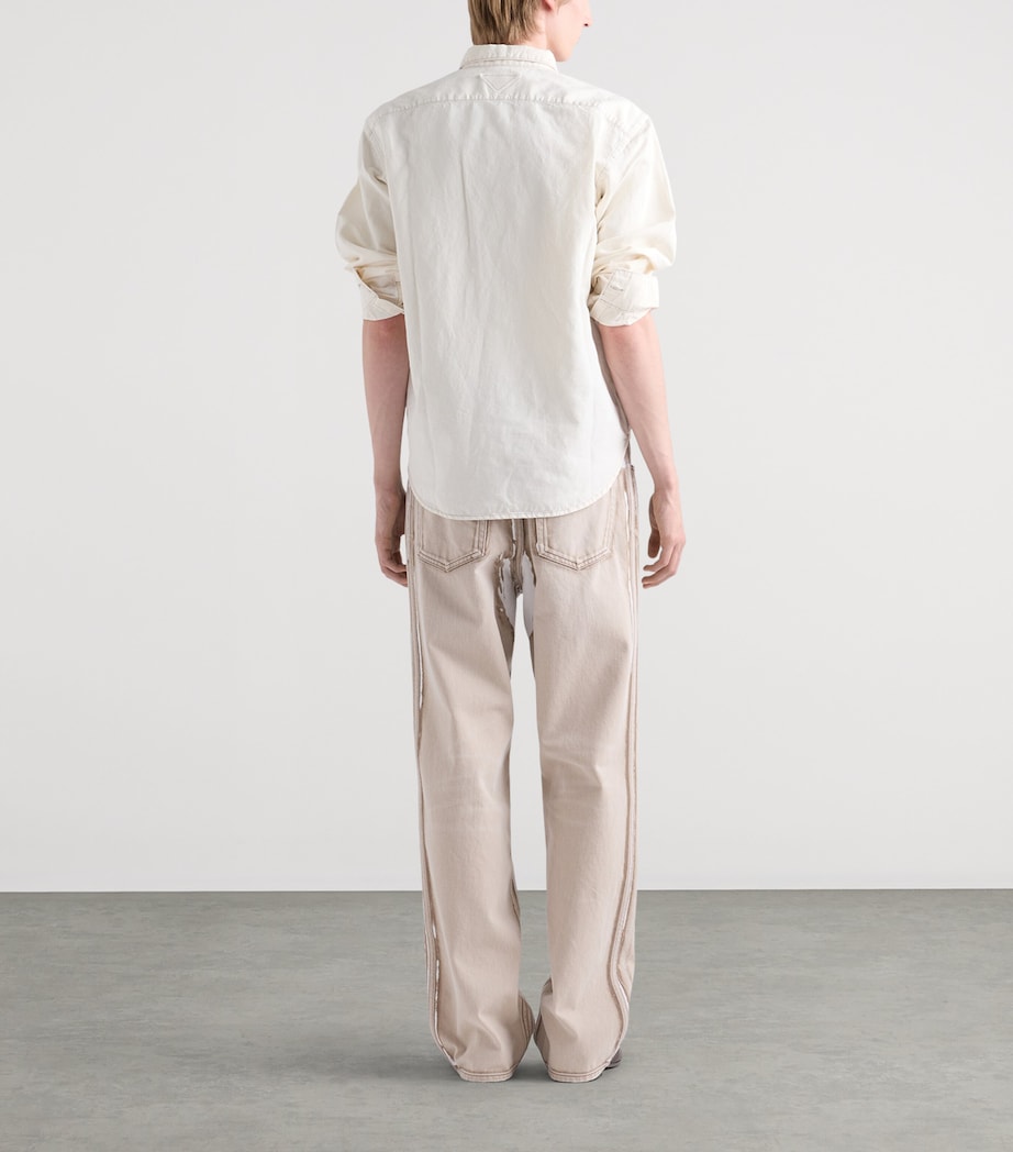 Prada Mens Printed Straight Jeans Image 5