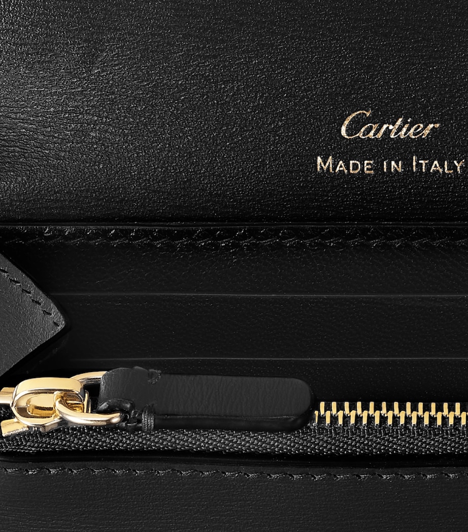 Leather Panthère de Cartier Wallet BLACK Image 6