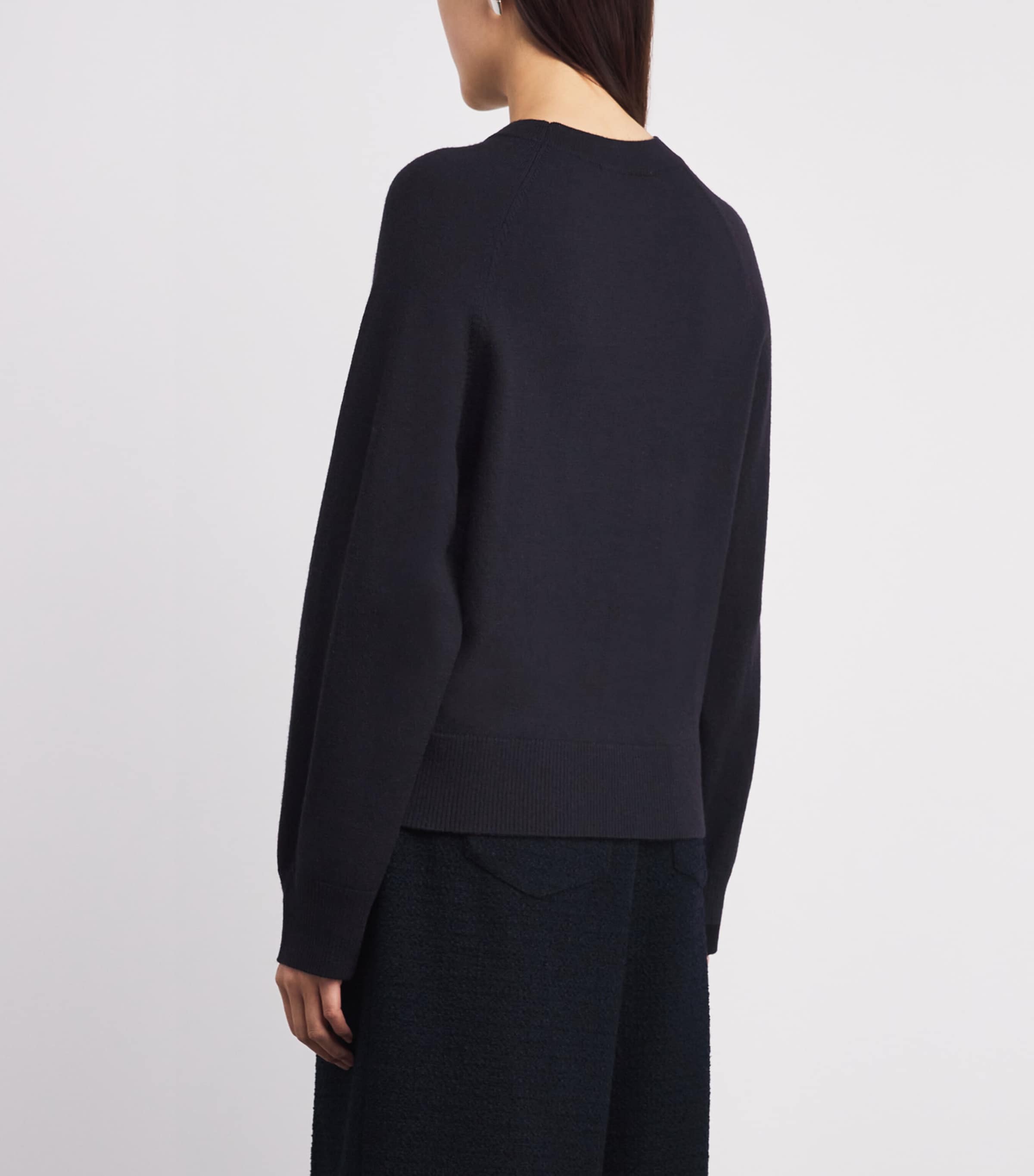 Paris Amour Logo Sweater NAVY Image 4