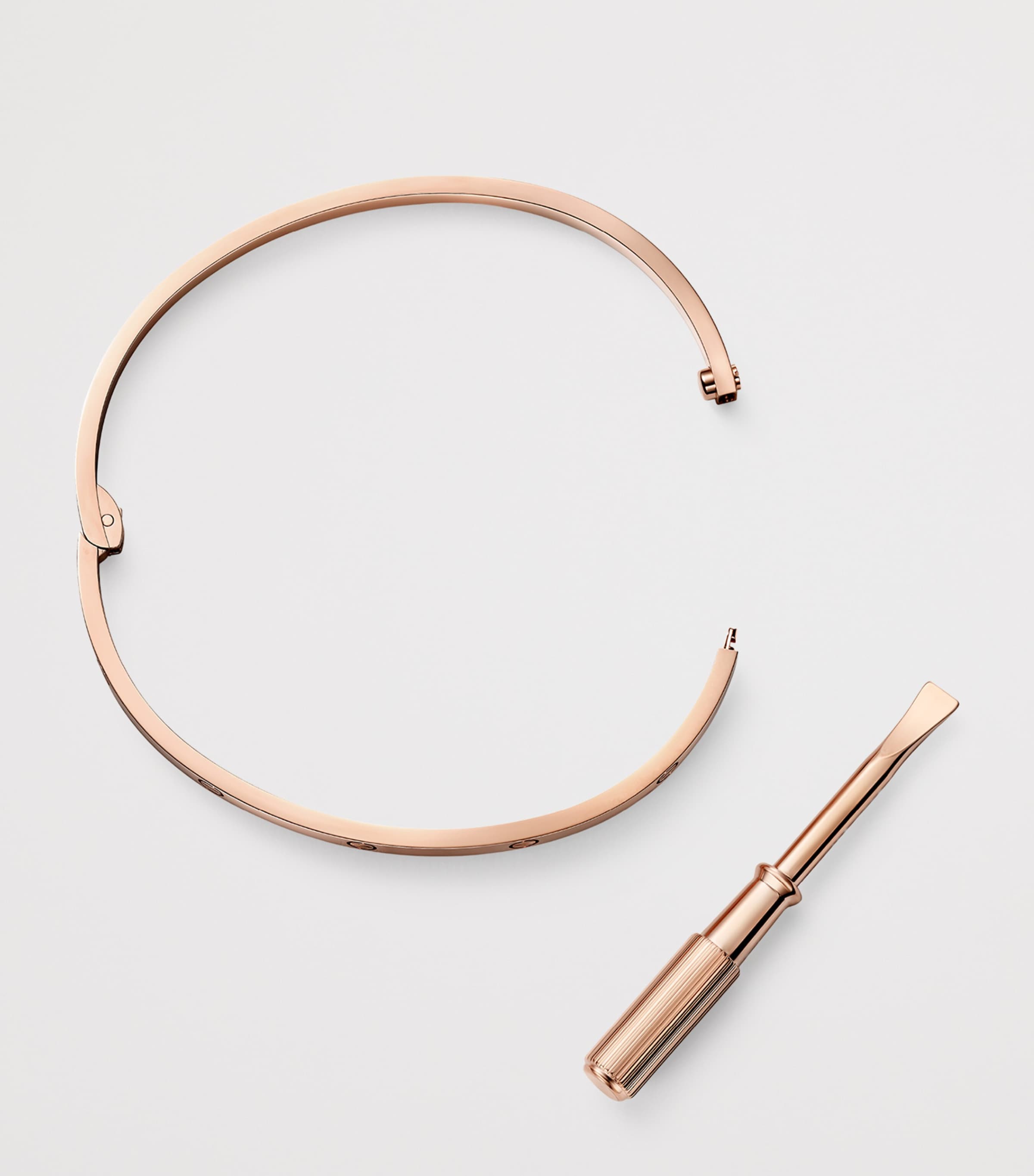 Small Rose Gold LOVE Bracelet ROSE GOLD Image 4