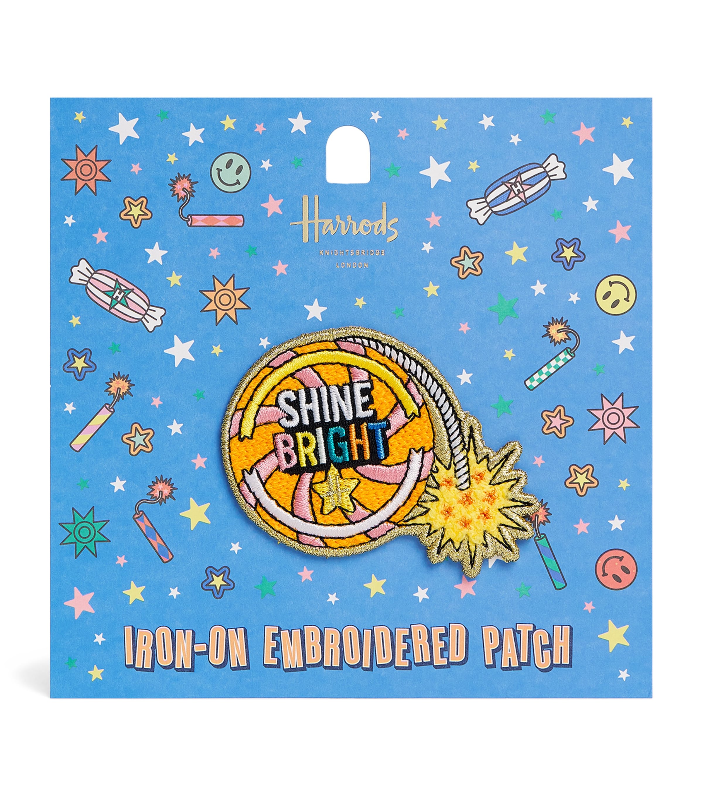 Harrods Pop Rocket Iron-On Embroidered Patch Image 1