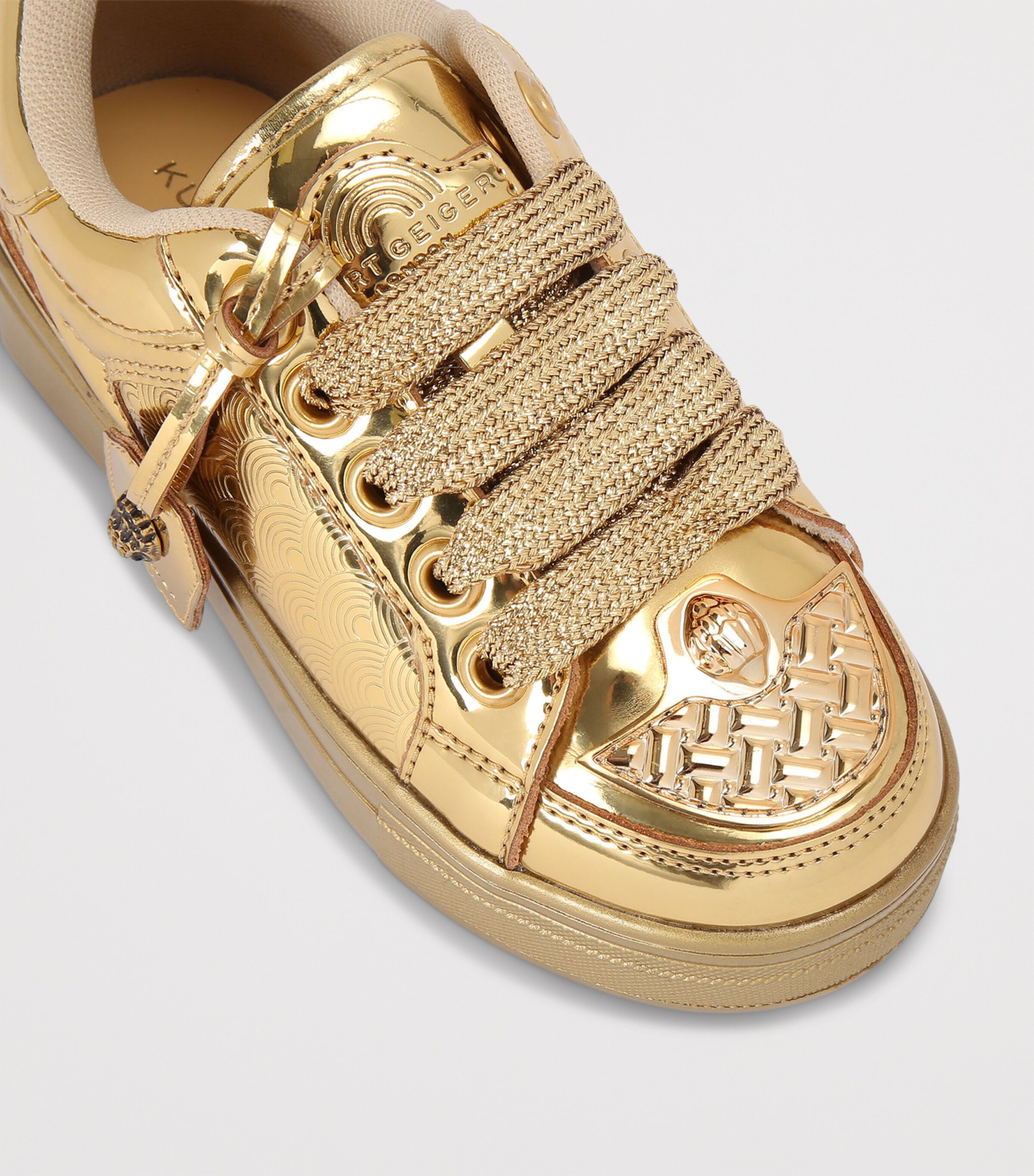 Leather Mini Southbank Tag Sneakers GOLD COMB Image 3