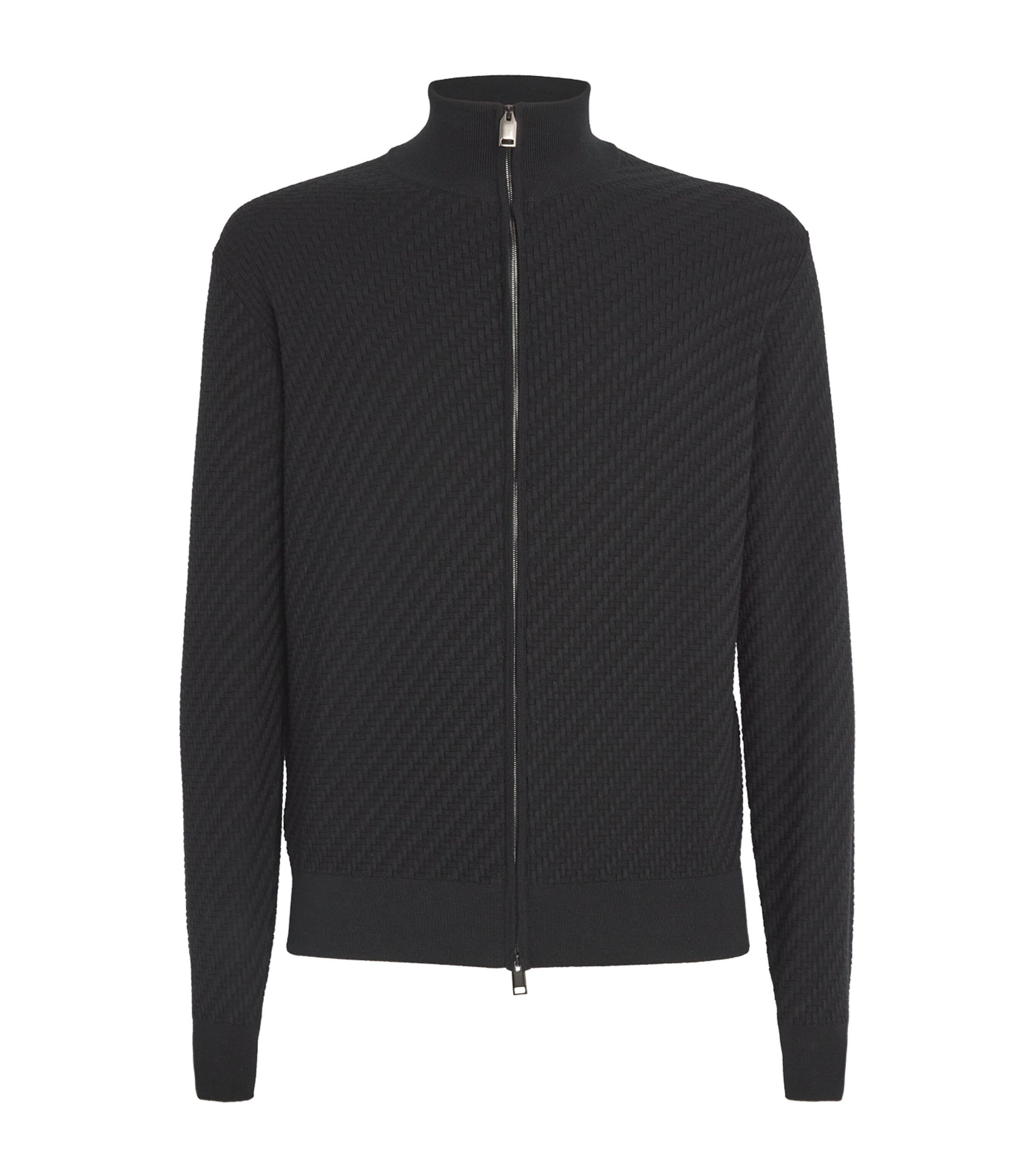 BRIONI CASHMERE ZIP BLOUSON カシミヤ Brioni Cotton-Silk-Cashmere Zipped Sweater | Harrods UK