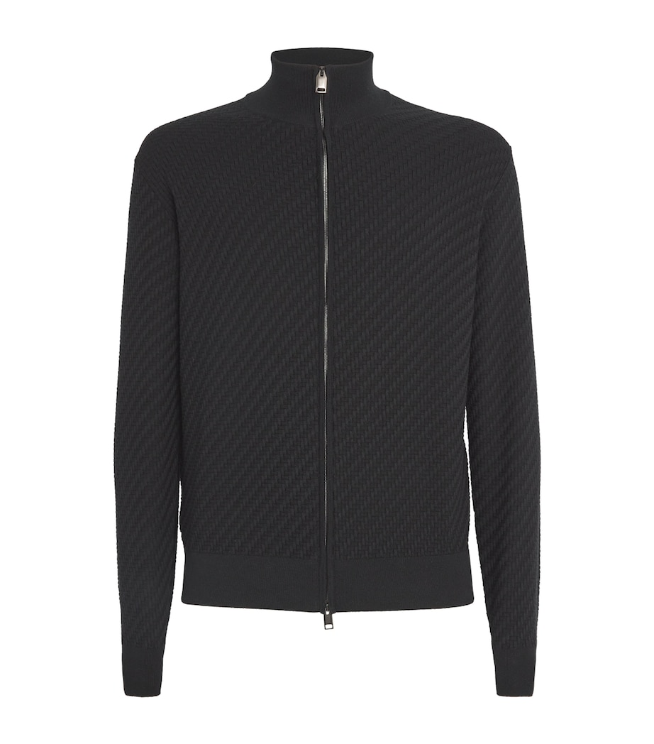 Cotton-Silk-Cashmere Zipped Sweater 1000 Image 1