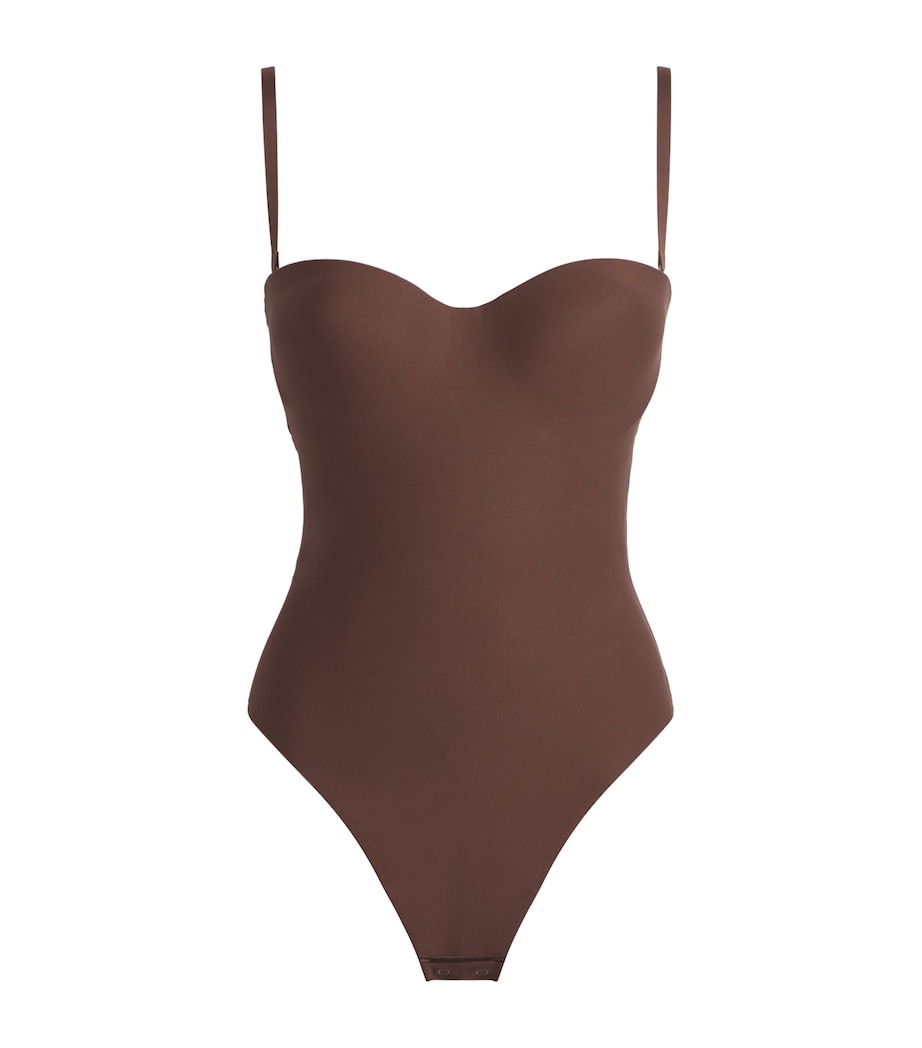 Skims Womens Moulded Underwire Bodysuit Cocoa Image 1