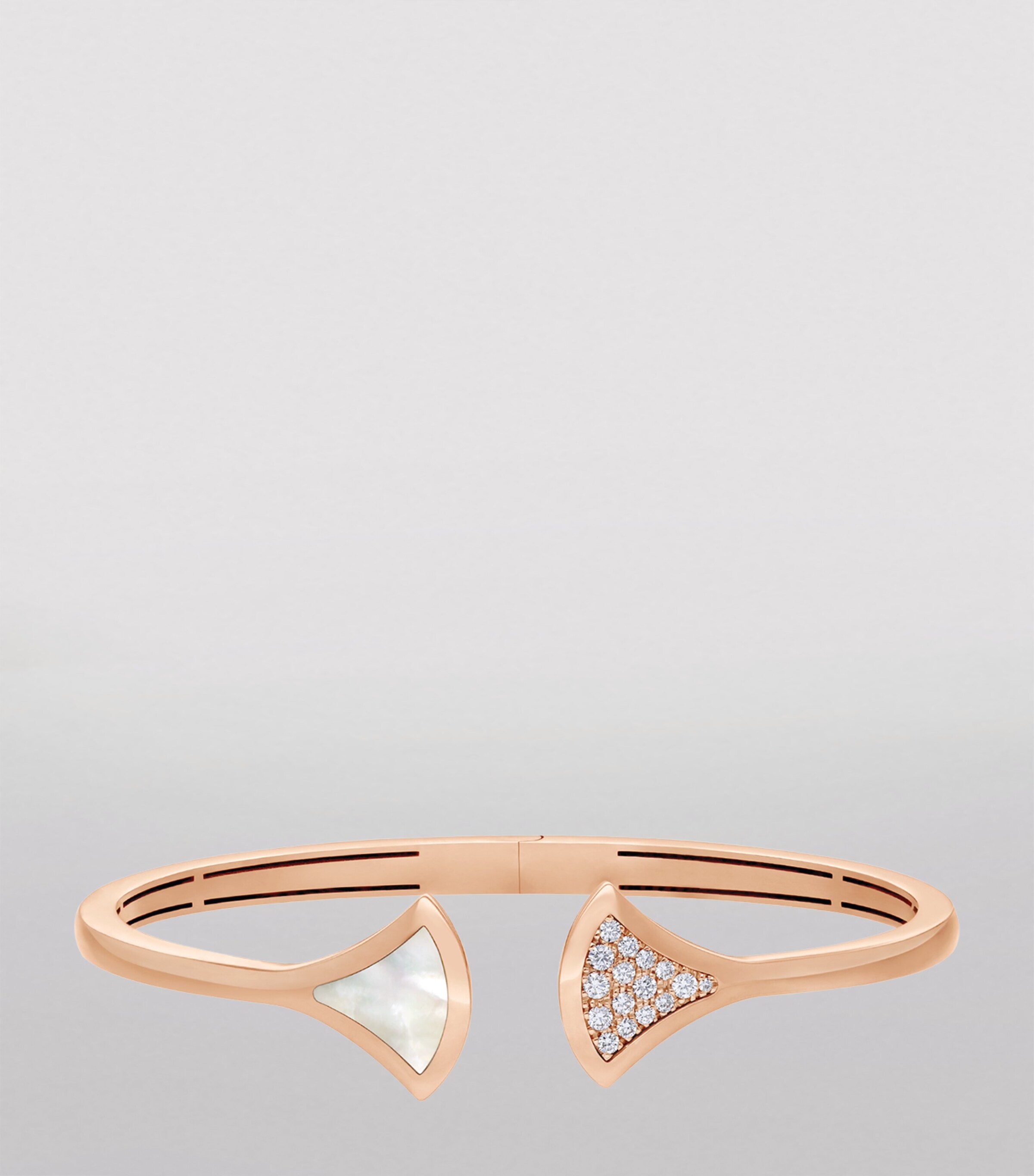 Rose Gold, Diamond and Mother-of-Pearl Divas' Dream Bangle PINK GOLD Image 2
