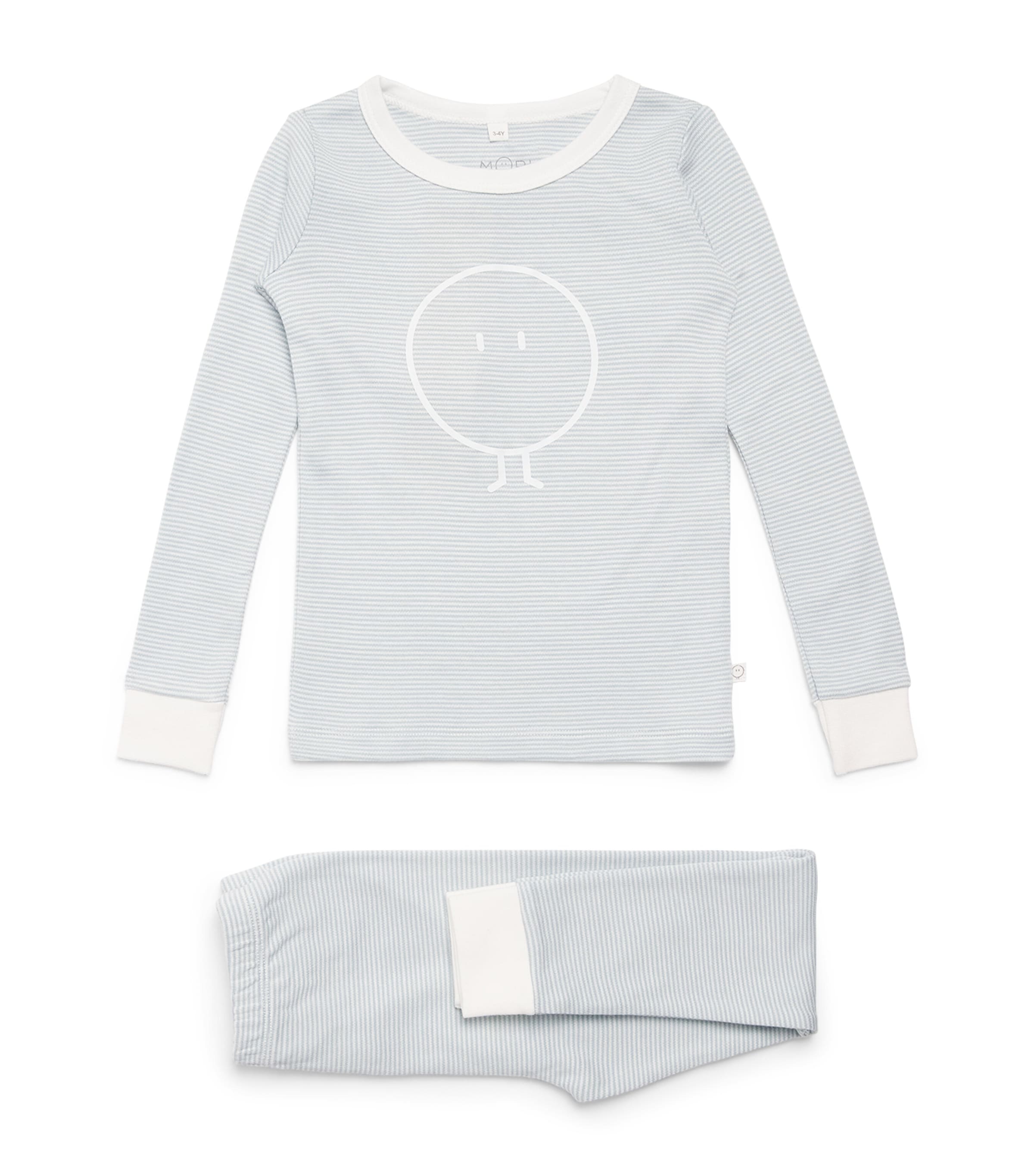 MORI Bamboo-Blend Snoozy Pyjama Set (2-4 Years) Blue Stripe Image 1
