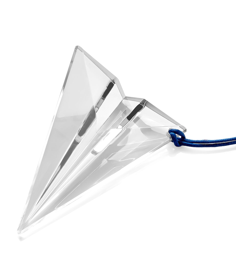 Origami Aeroplane Tree Decoration CLEAR Image 2