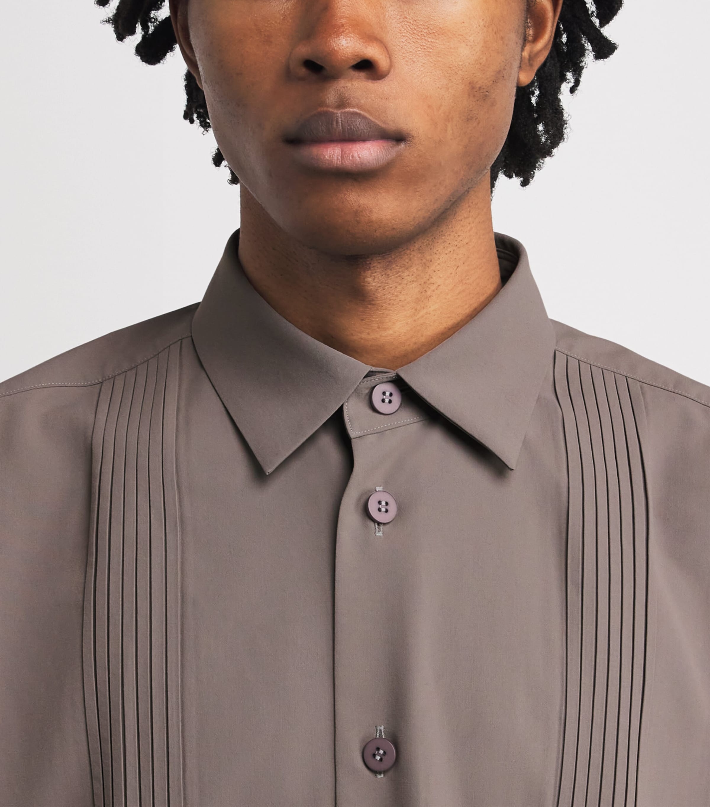 Homme Plissé Issey Miyake Brown Pleated Shirt | Harrods US
