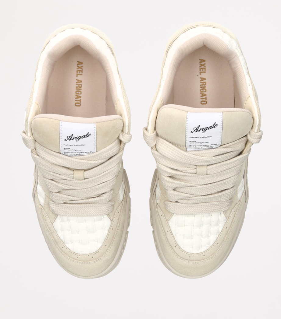 Leather Area Low-Top Sneakers WHITE Image 4
