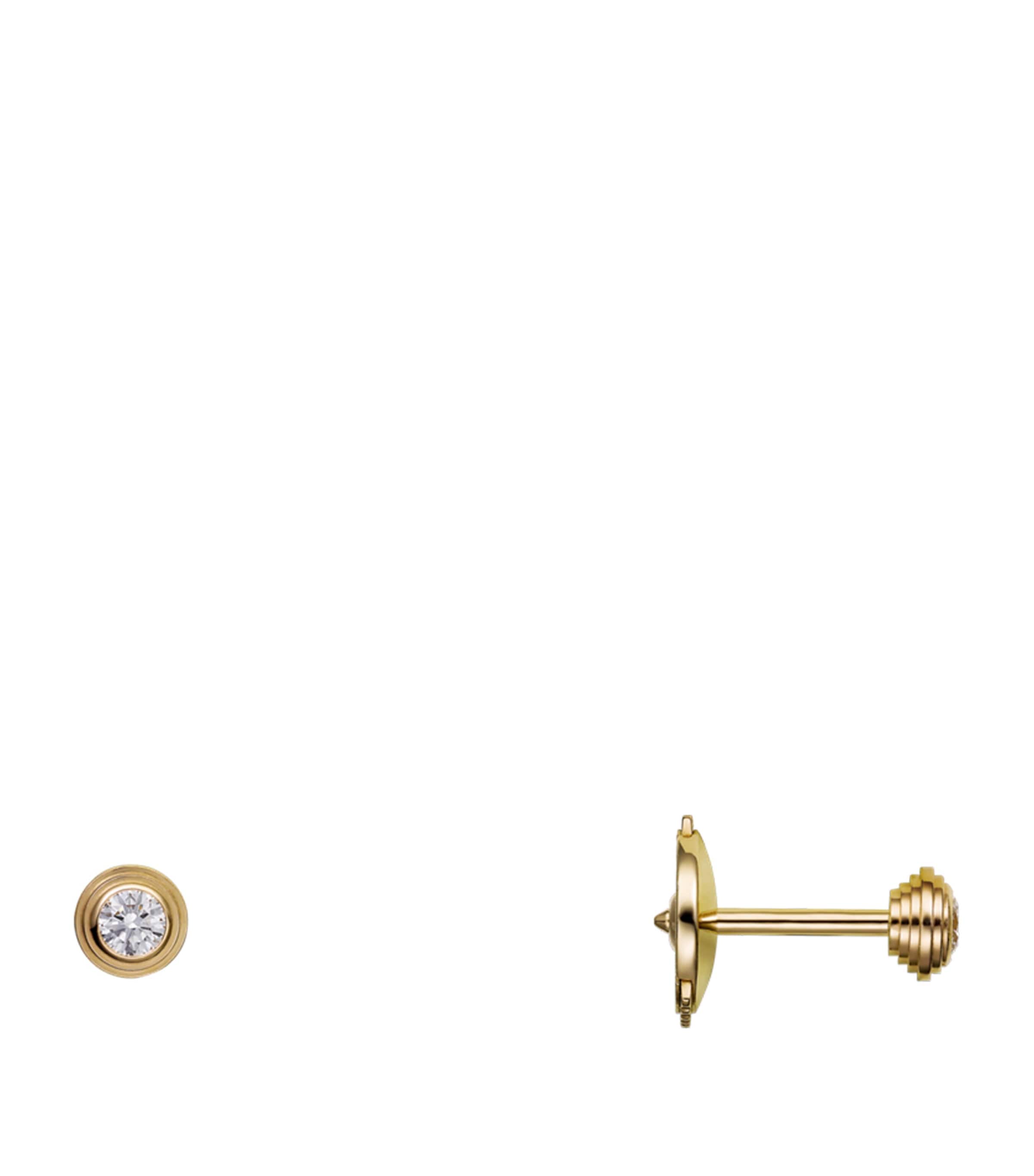 Extra-Small Yellow Gold and Diamond Cartier d'Amour Earrings YELLOW GOLD Image 3