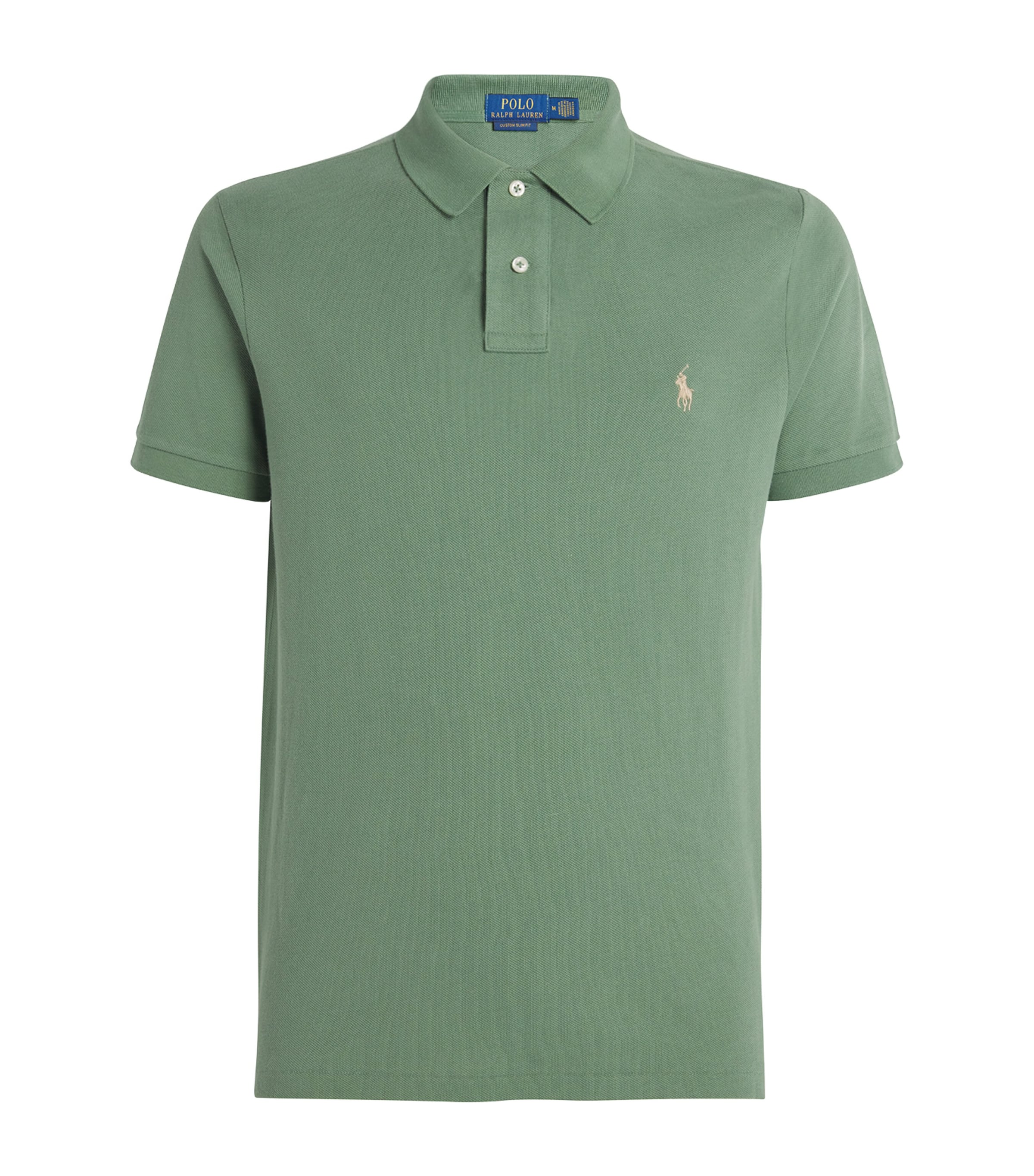 Polo Ralph Lauren Cotton Mesh Custom Fit Polo Shirt In Green