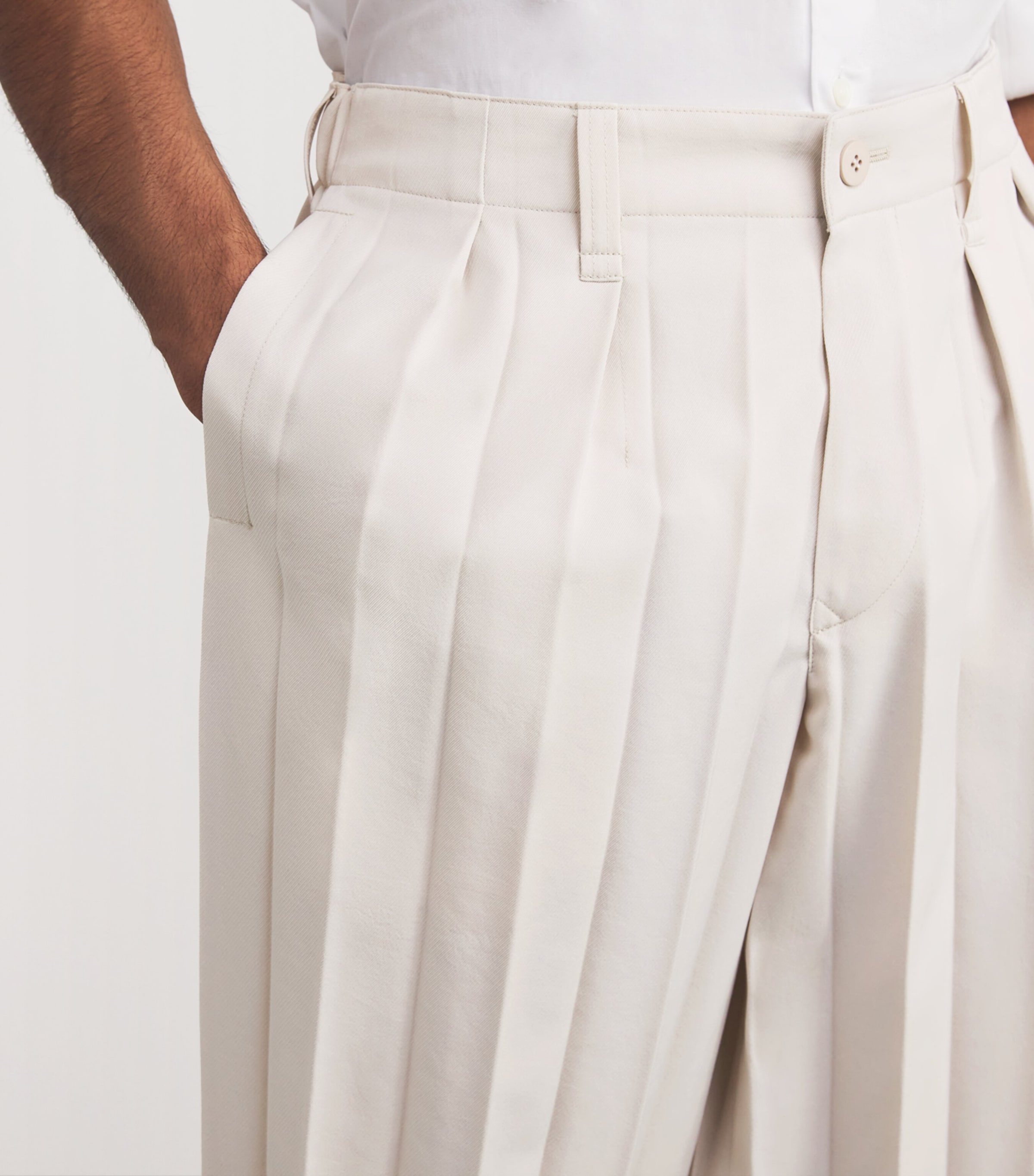 Homme Plissé Issey Miyake Beige Pleated Edge Ensemble