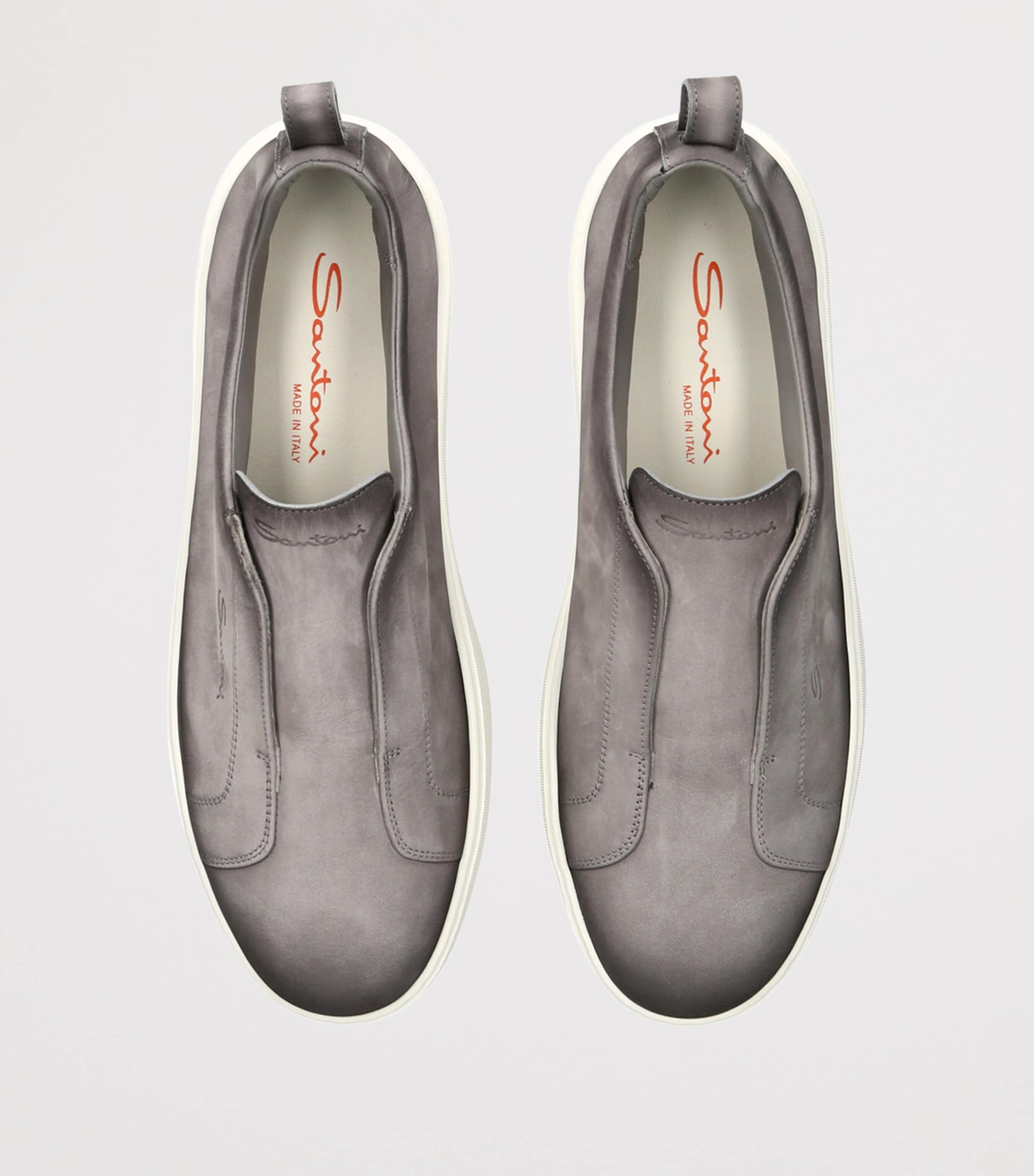 Nubuck Leather Clean Icon Sneakers GREY/OTHER Image 4