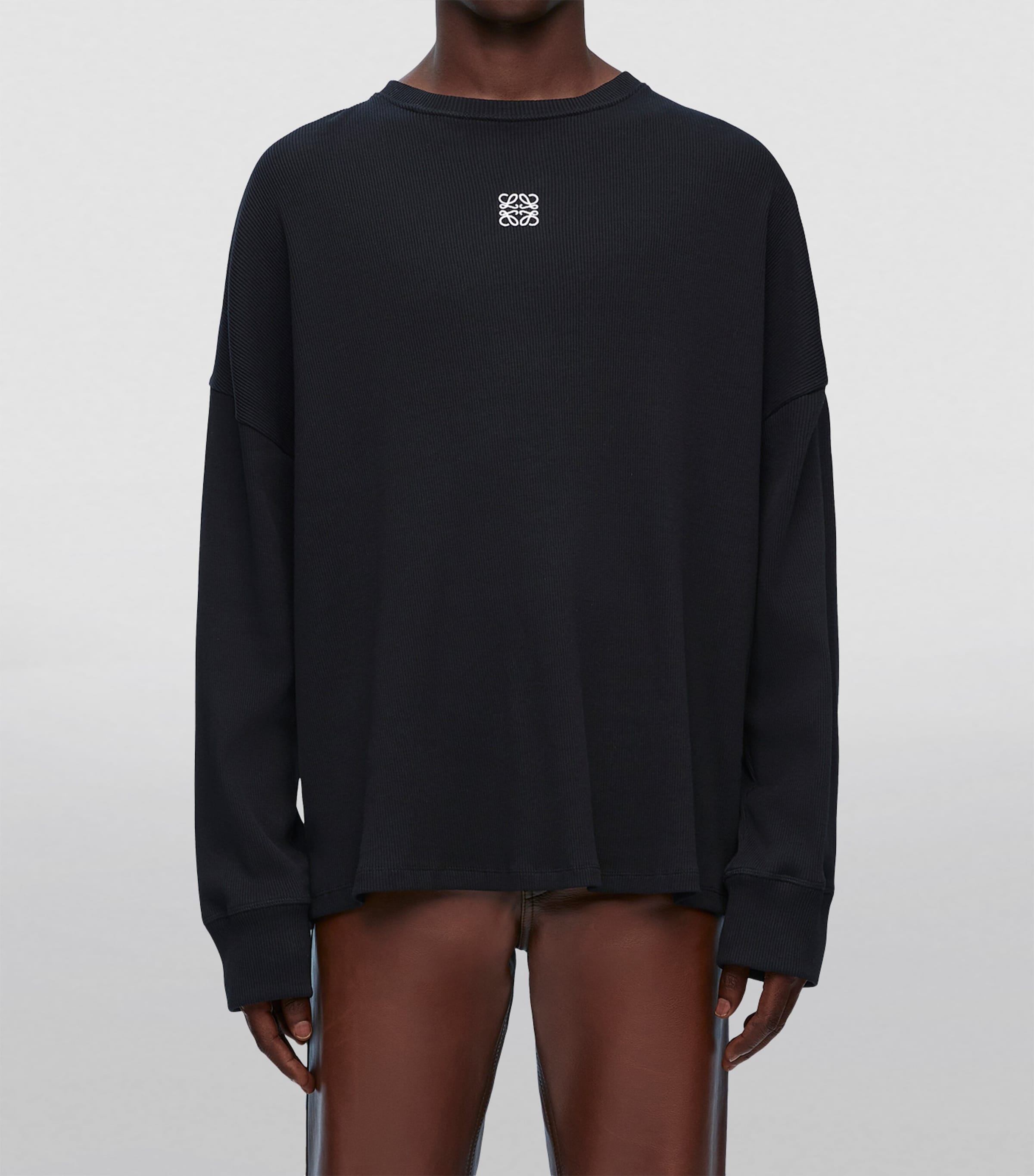 【送料&関税込】Loewe Cotton Long Sleeves T-shirt Loewe Oversized fit long sleeve T-shirt in cotton | REVERSIBLE