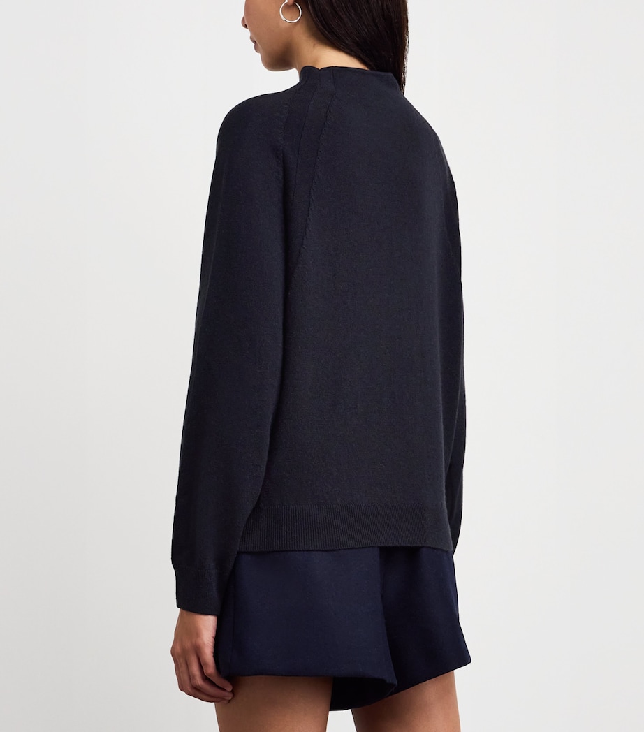 Wool-Cashmere Sweater NAVY Image 4