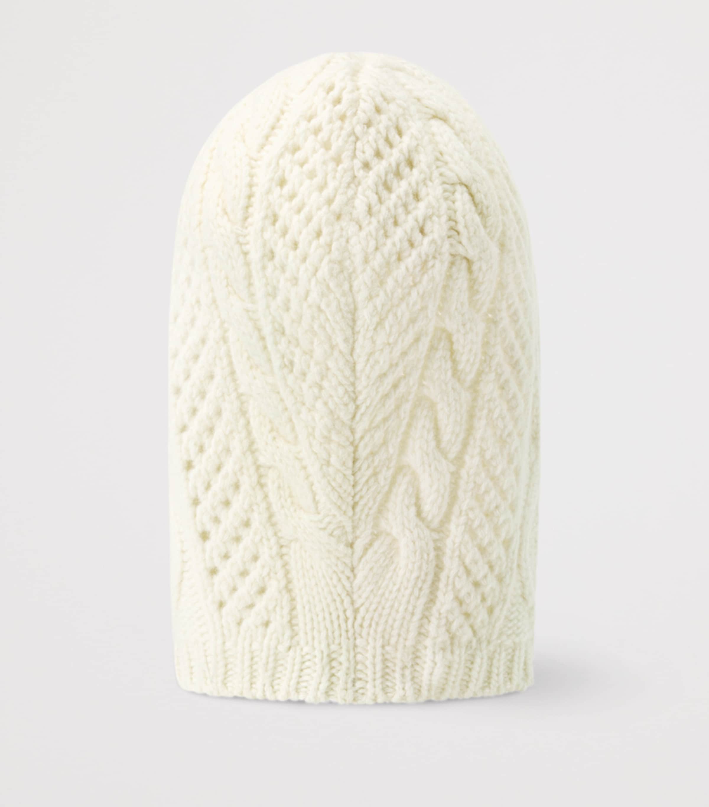Wool LV Holiday Snood CREAM Image 3
