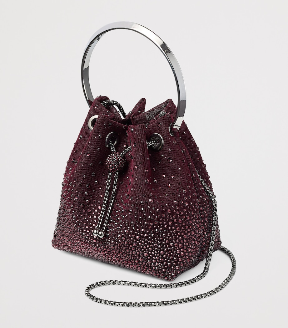 Embellished Bon Bon Top-Handle Bag DEEP MERLOT/DARK SIL Image 2