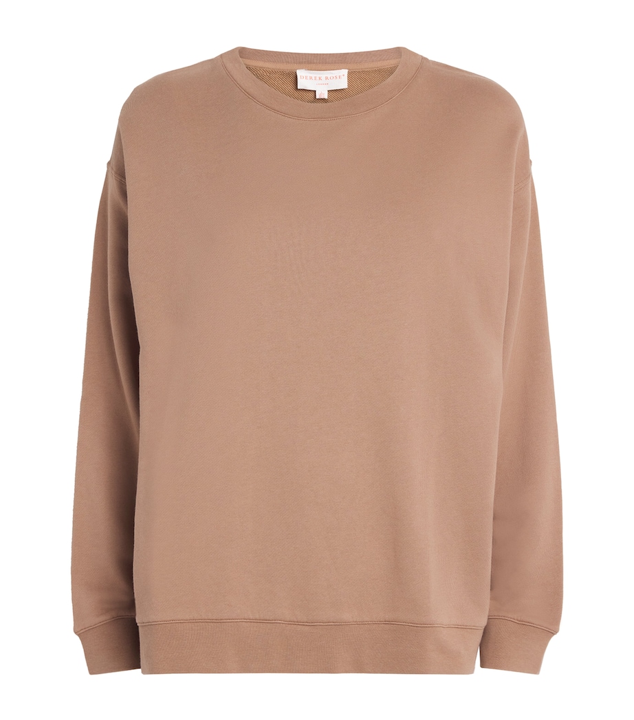 Cotton-Modal Quinn Sweatshirt 1 BROWN Image 1