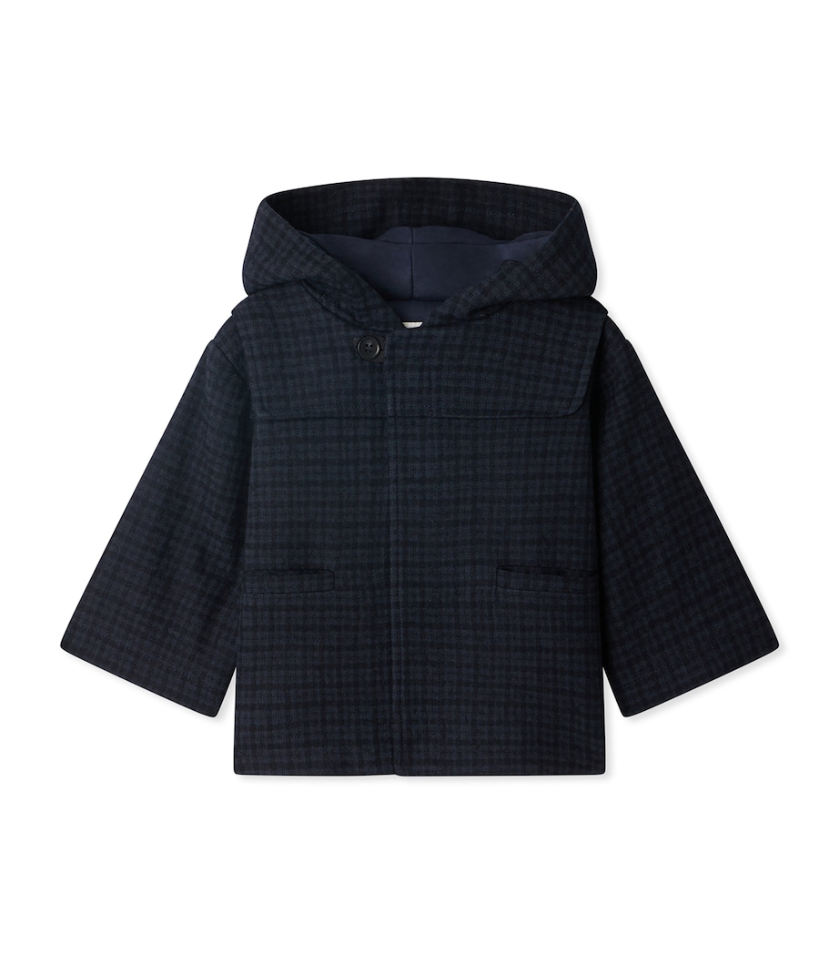 Cotton-Wool Check Coat (2-3 Years) VICHY MARINE Image 1