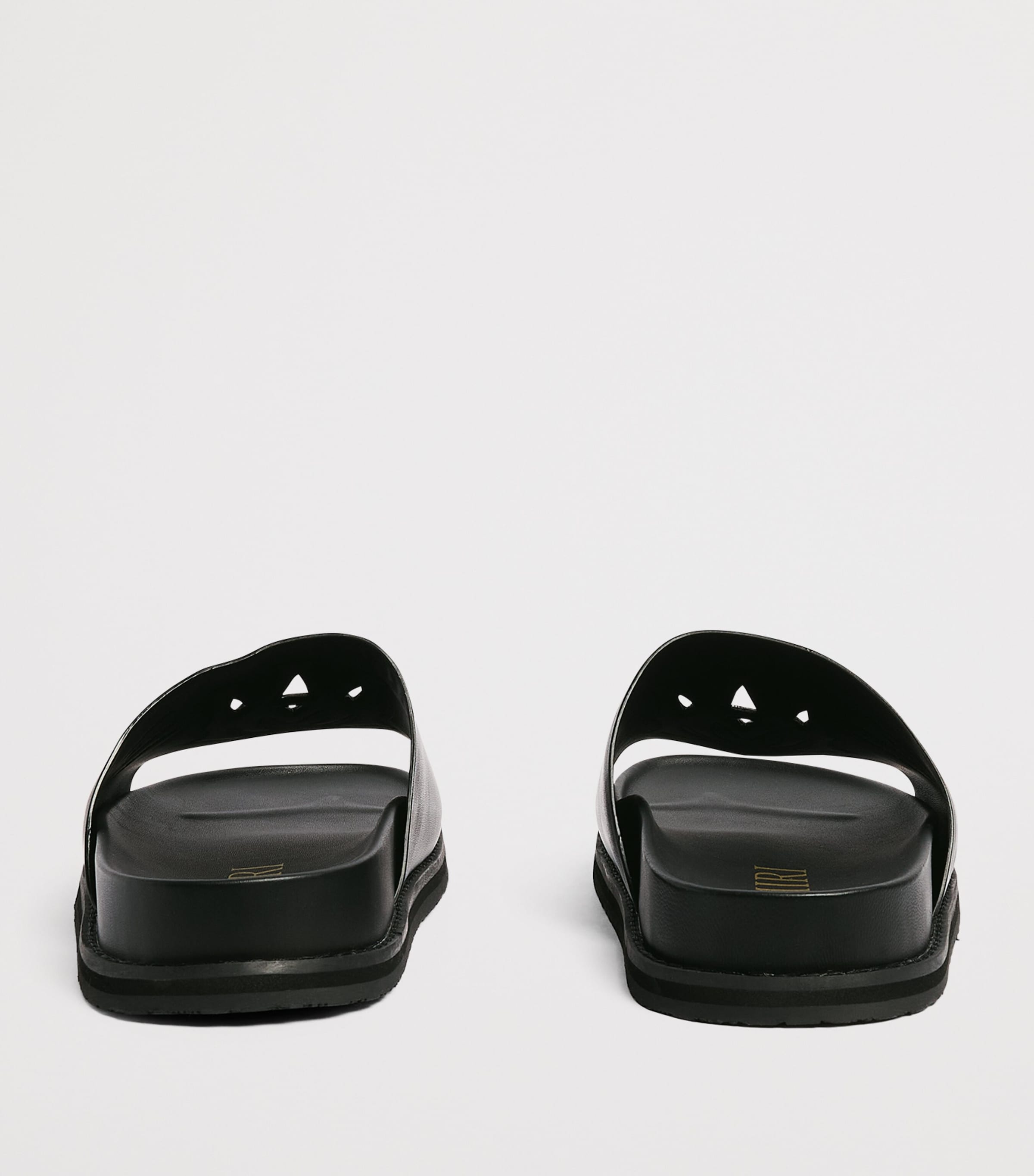 AMIRI Leather MA Sandals Black Image 3