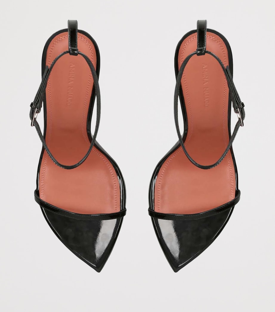 Patent Leather Bruna Sandals 95 BLACK Image 4
