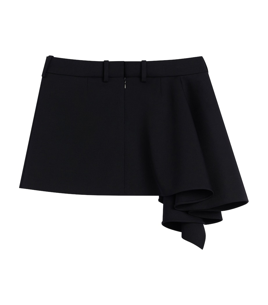 Givenchy Womens Wool Slashed Mini Skirt Image 5