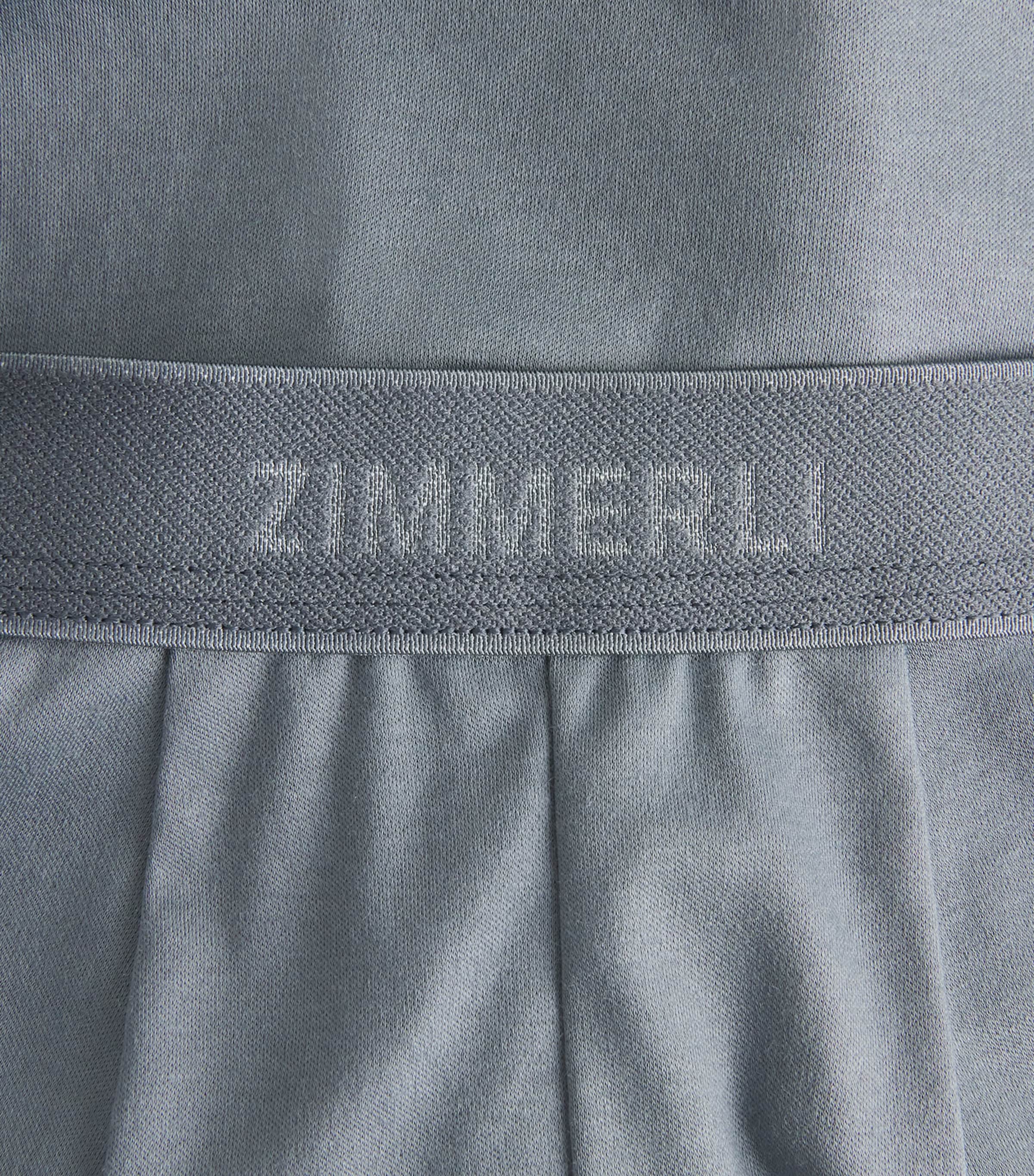 Zimmerli Mens Sea Island Cotton Boxer Briefs Light Slate Image 5