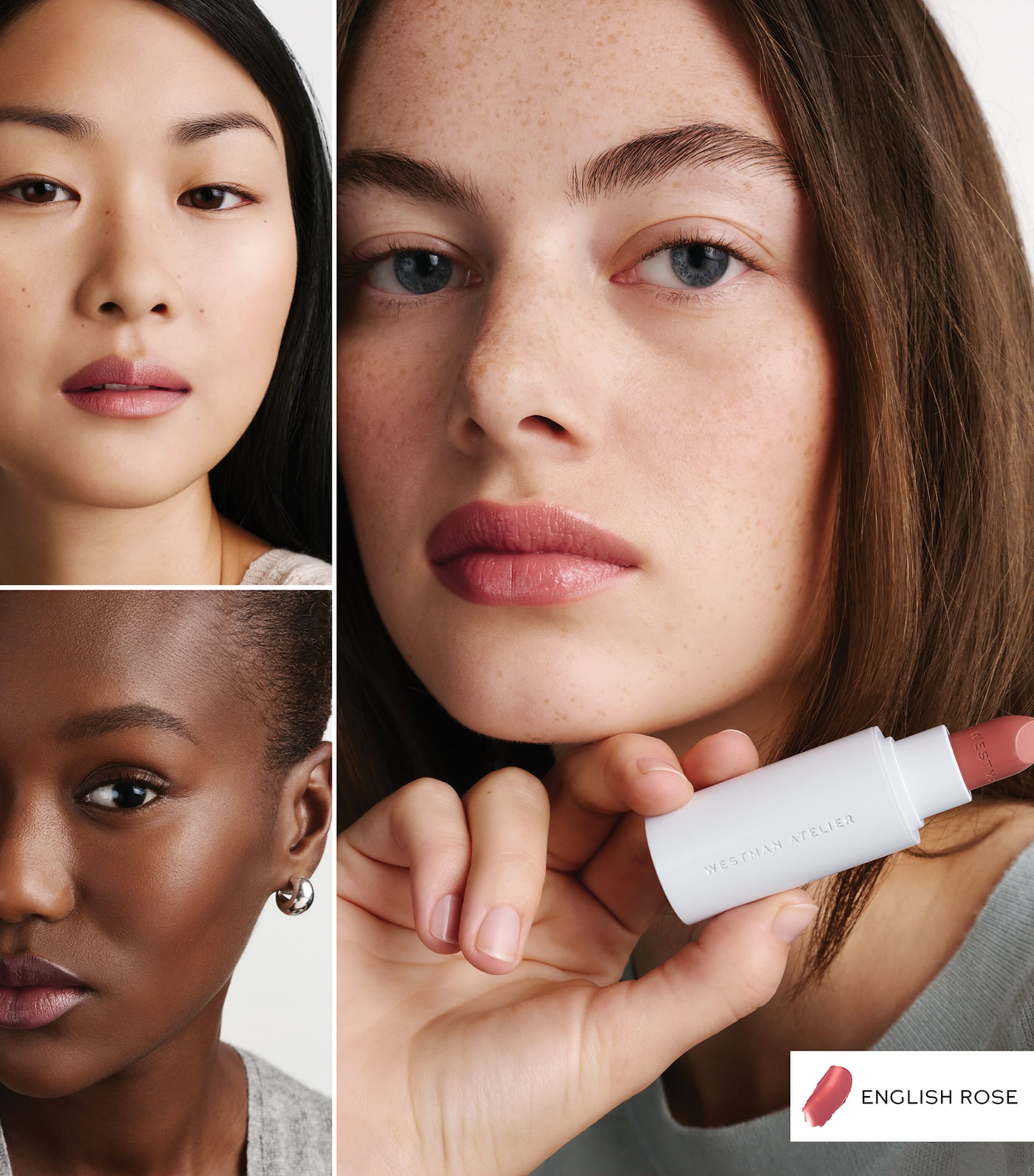 Westman Atelier HydroBalm Tinted Lipstick English Rose Image 5