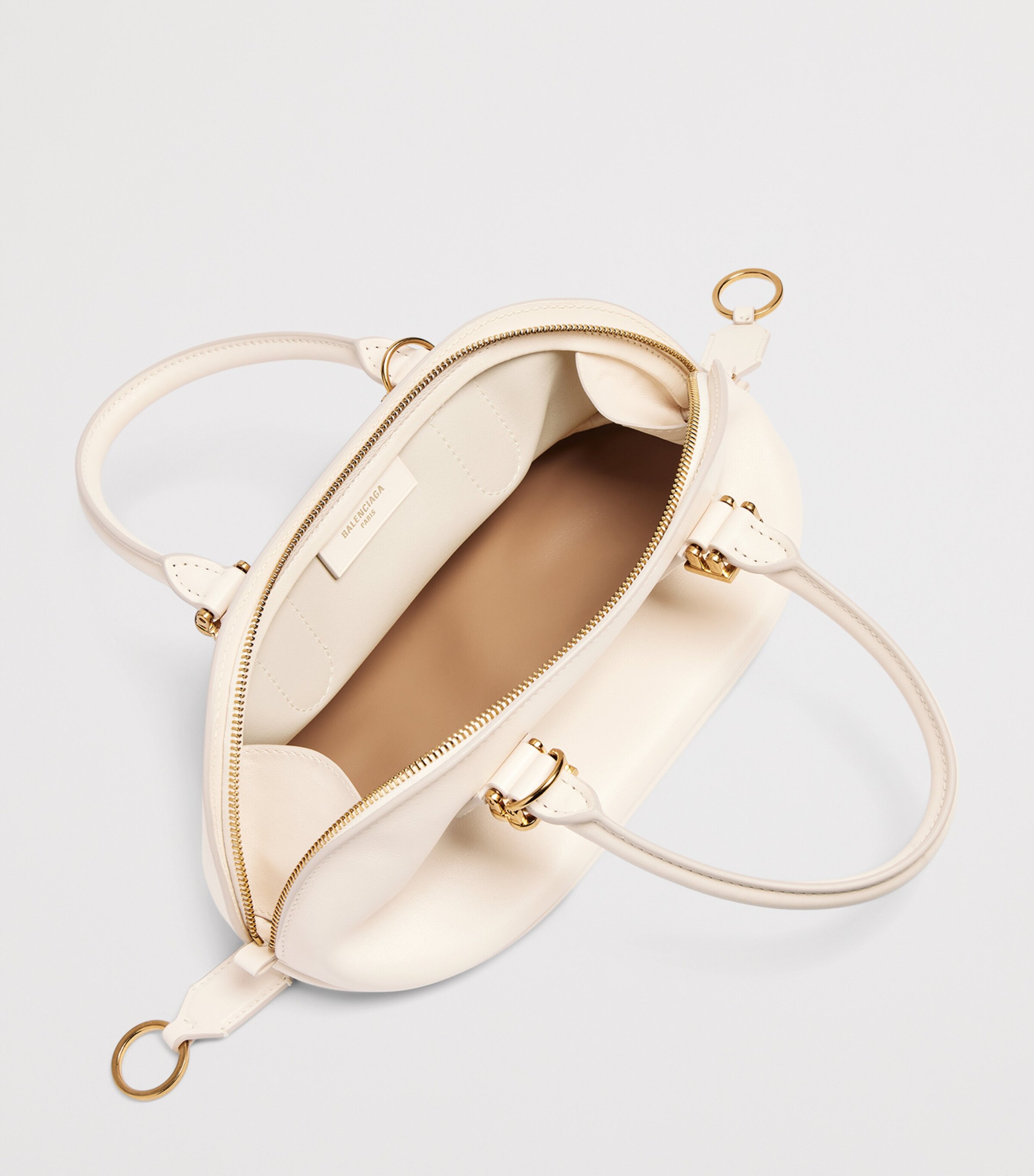 Balenciaga Mini Leather Bolero Bowling Bag Image 8