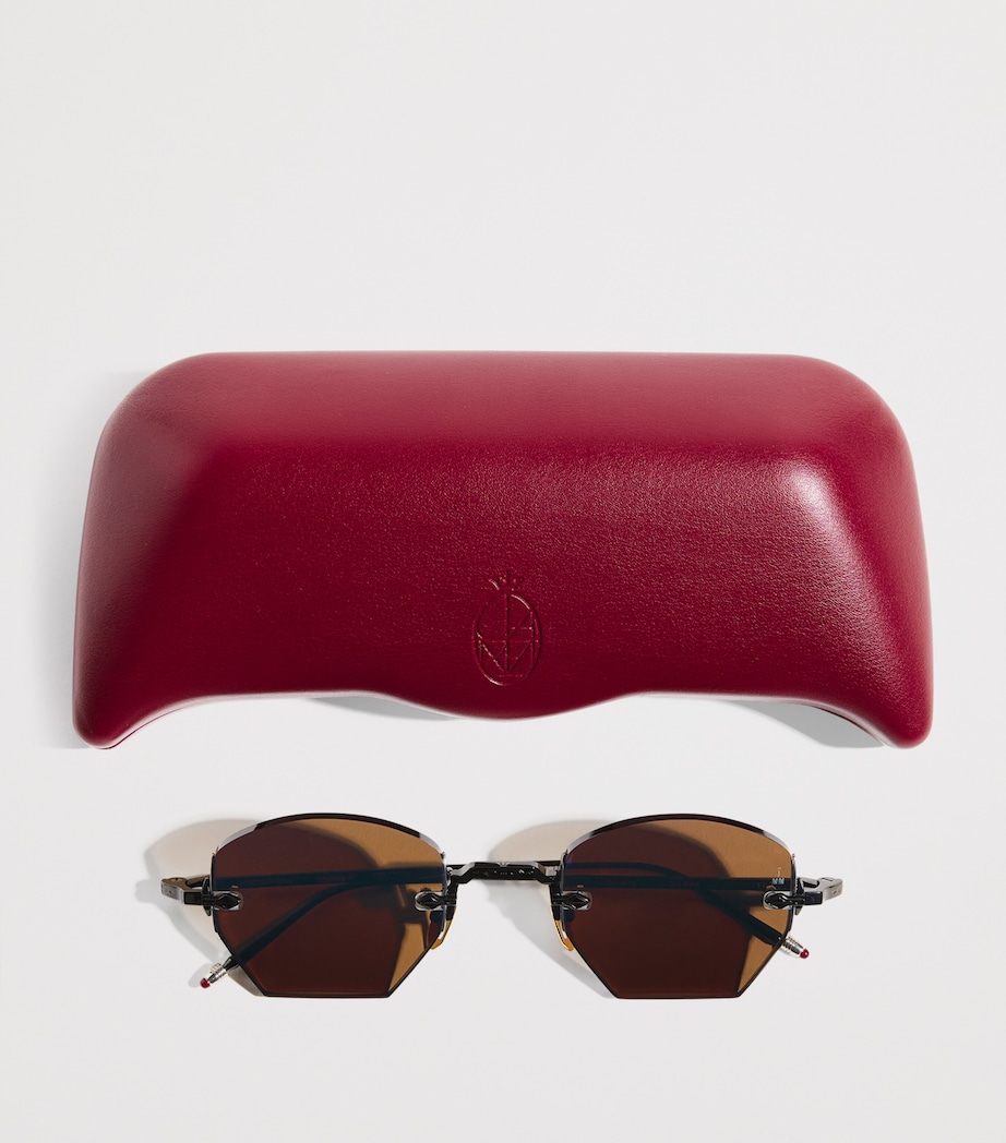 Jacques Marie Mage Titanium Oatman Sunglasses Lagoon Image 6