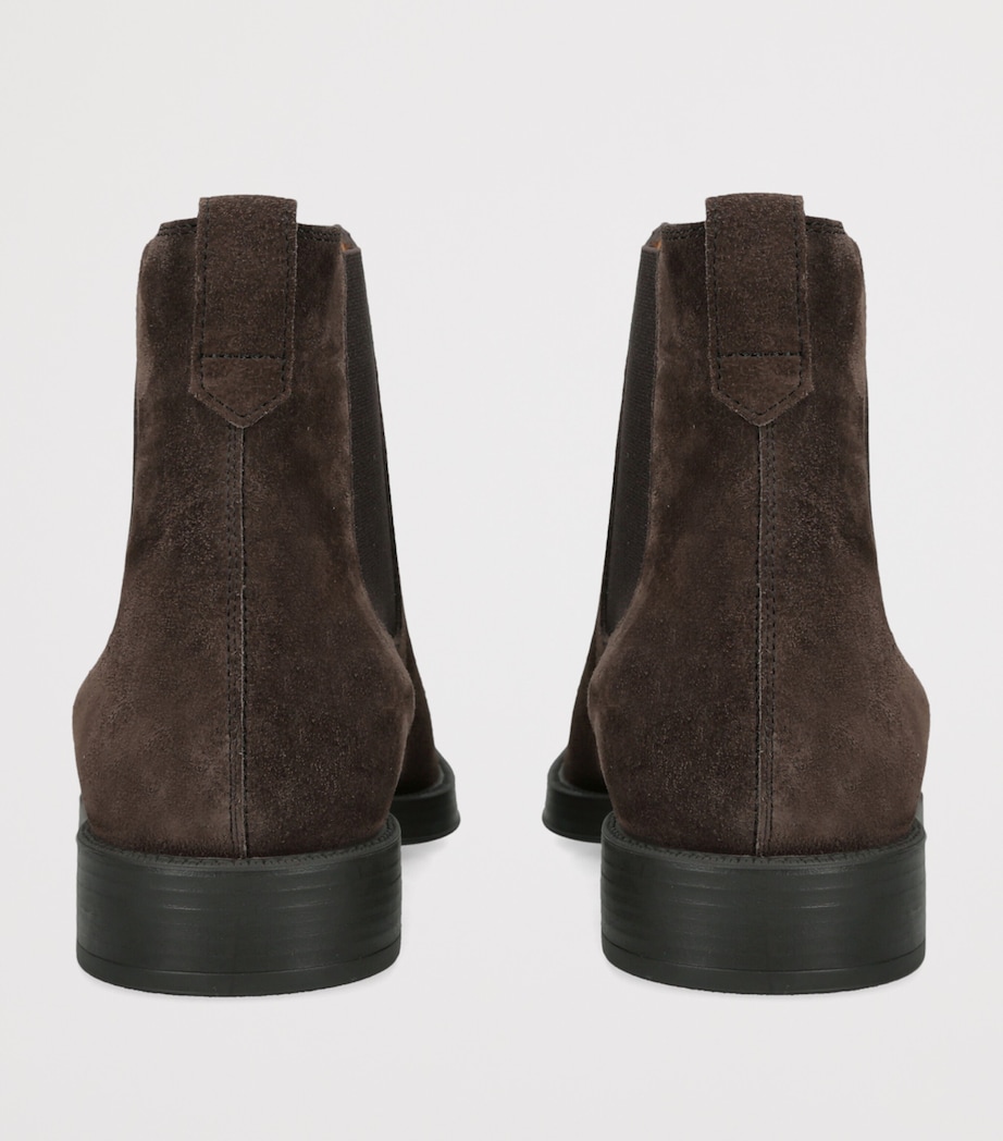 Tod's Suede Stivaletto Chelsea Boots Dark Brown Image 4