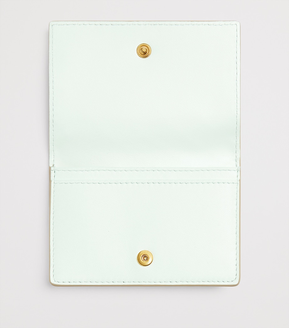 Leather Intrecciato Card Holder 9675 Image 2