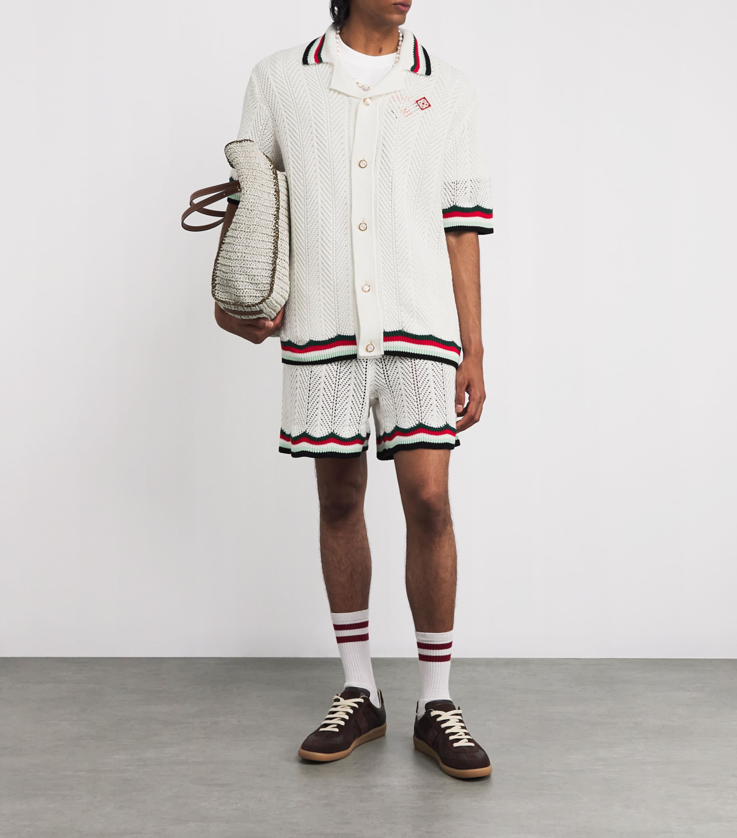 Cotton Chevron Crochet Shirt MONTAGNE ONDULÉE Image 2