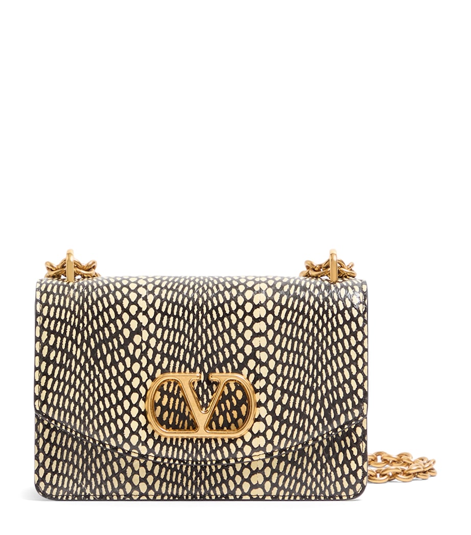 Valentino Garavani Small Snakeskin Vain Shoulder Bag Image 1