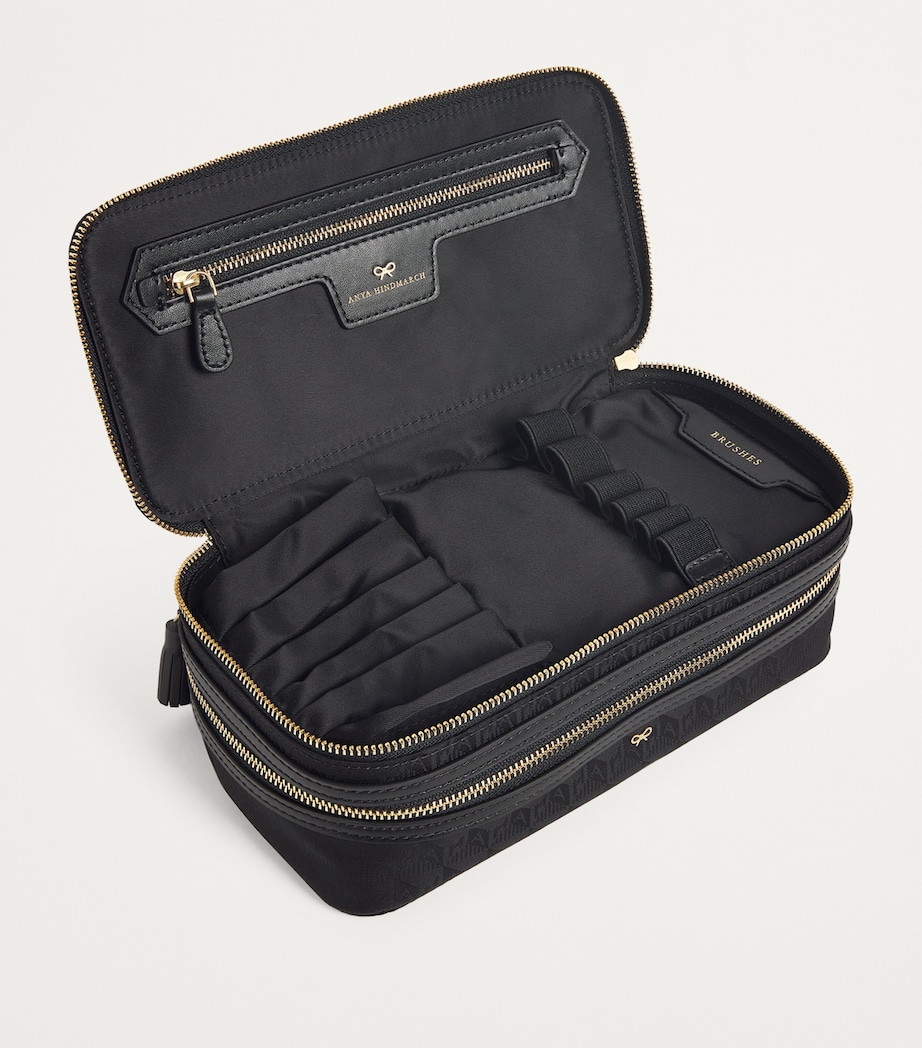 Logo Jacquard Make-Up Pouch BLACK Image 2