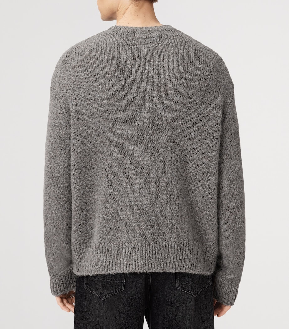 Wool-Blend Message Sweater GUNMETAL GREY Image 6