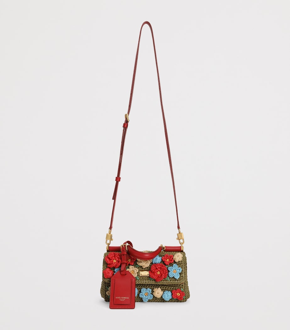 Dolce&Gabbana Woven My Sicily Top-Handle Bag Green/mul Image 3
