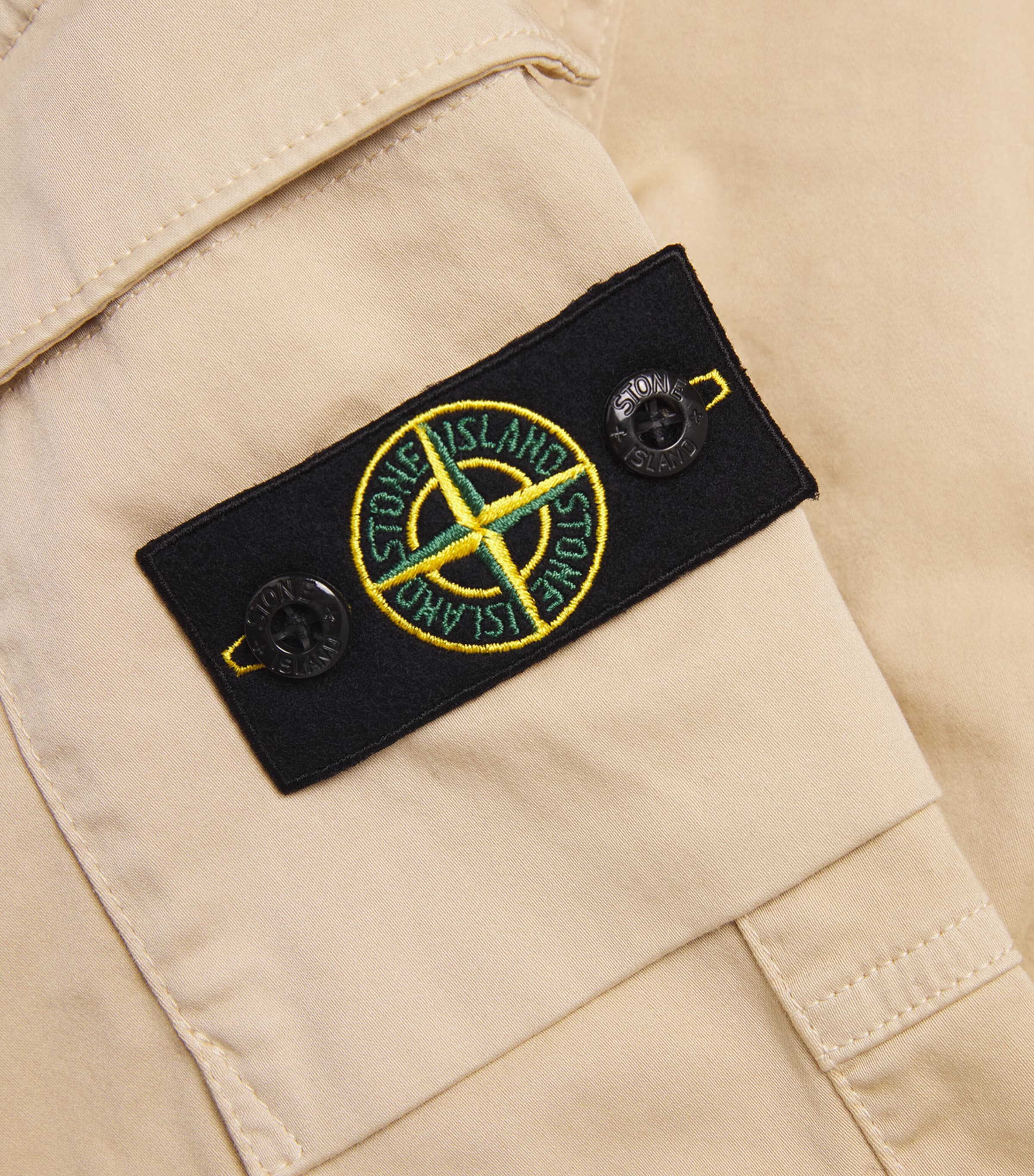 Stone Island Junior Stretch-Organic Cotton Cargo Trousers (2-14 Years) Image 3