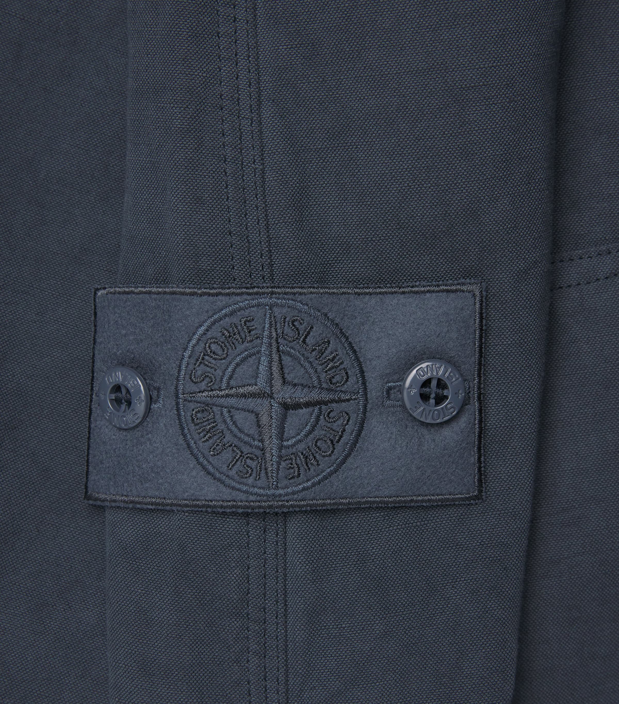 Stone Island Mens Cotton-Linen Ghost Fatigue Trousers Image 6