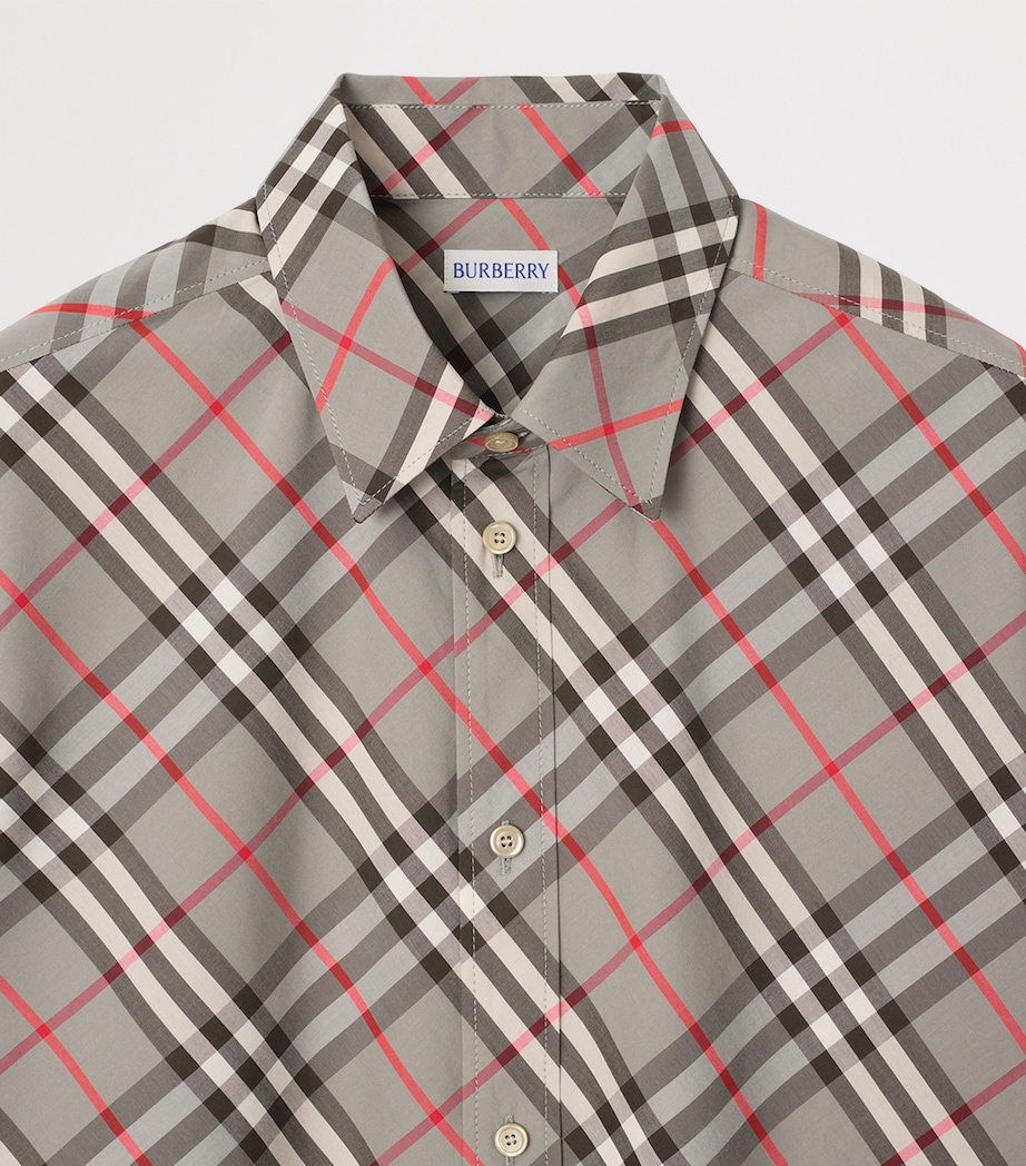 Cotton Check Shirt MAUVE GREY IP CHECK Image 5