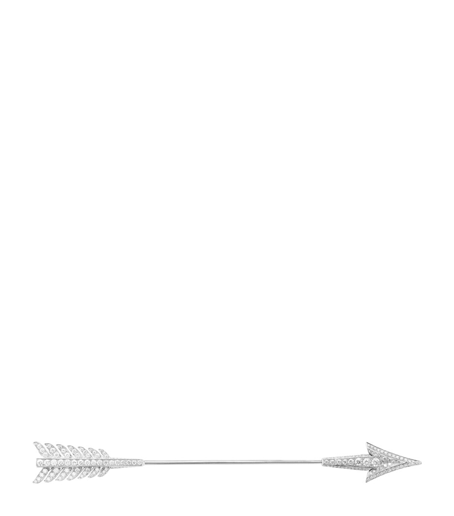 White Gold and Diamond Nature Triompahnte Flèche Single Earring WHITE GOLD Image 2