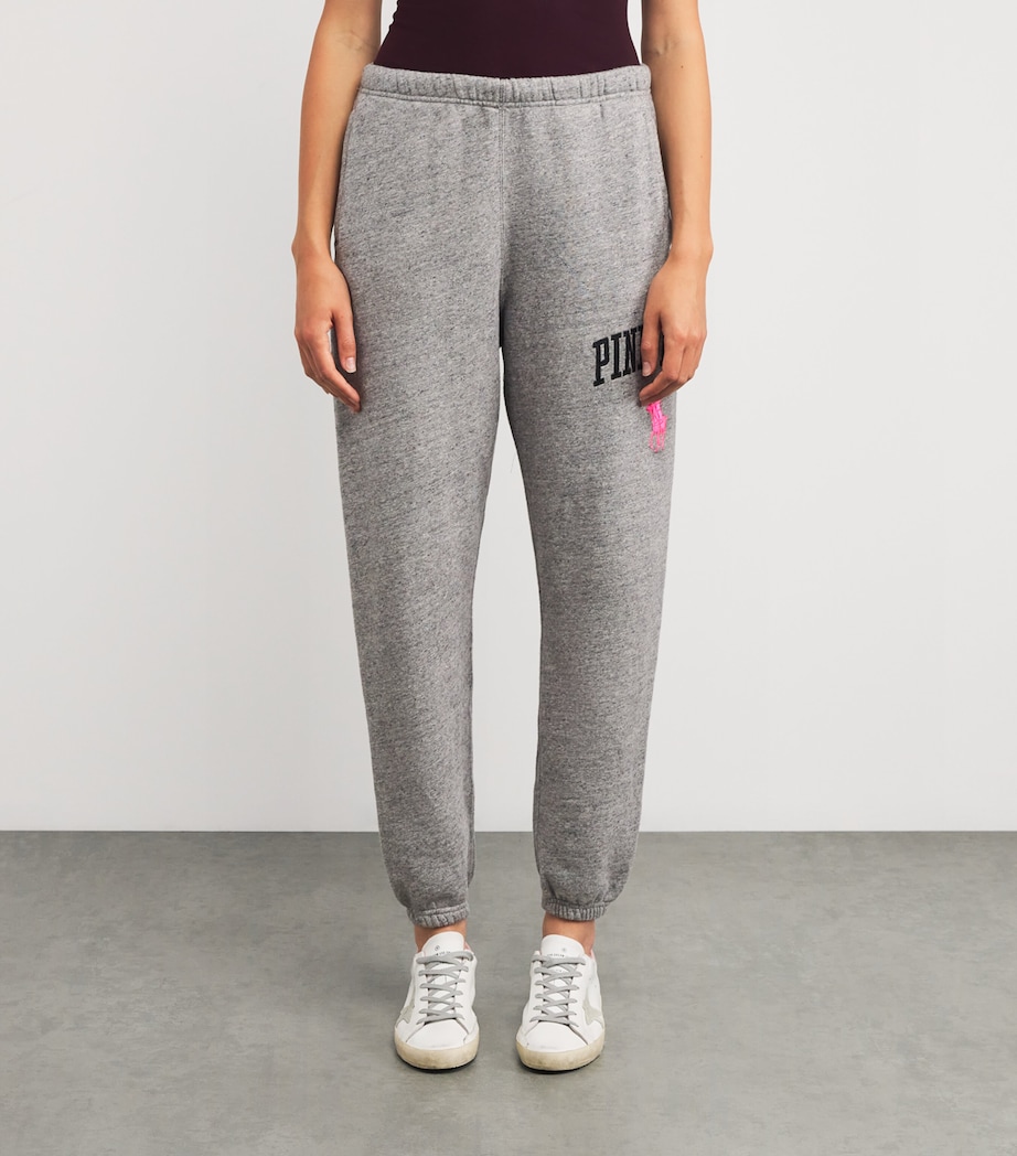 Cotton-Blend Pink Pony Sweatpants DARK VINTAGE HEATHER Image 3