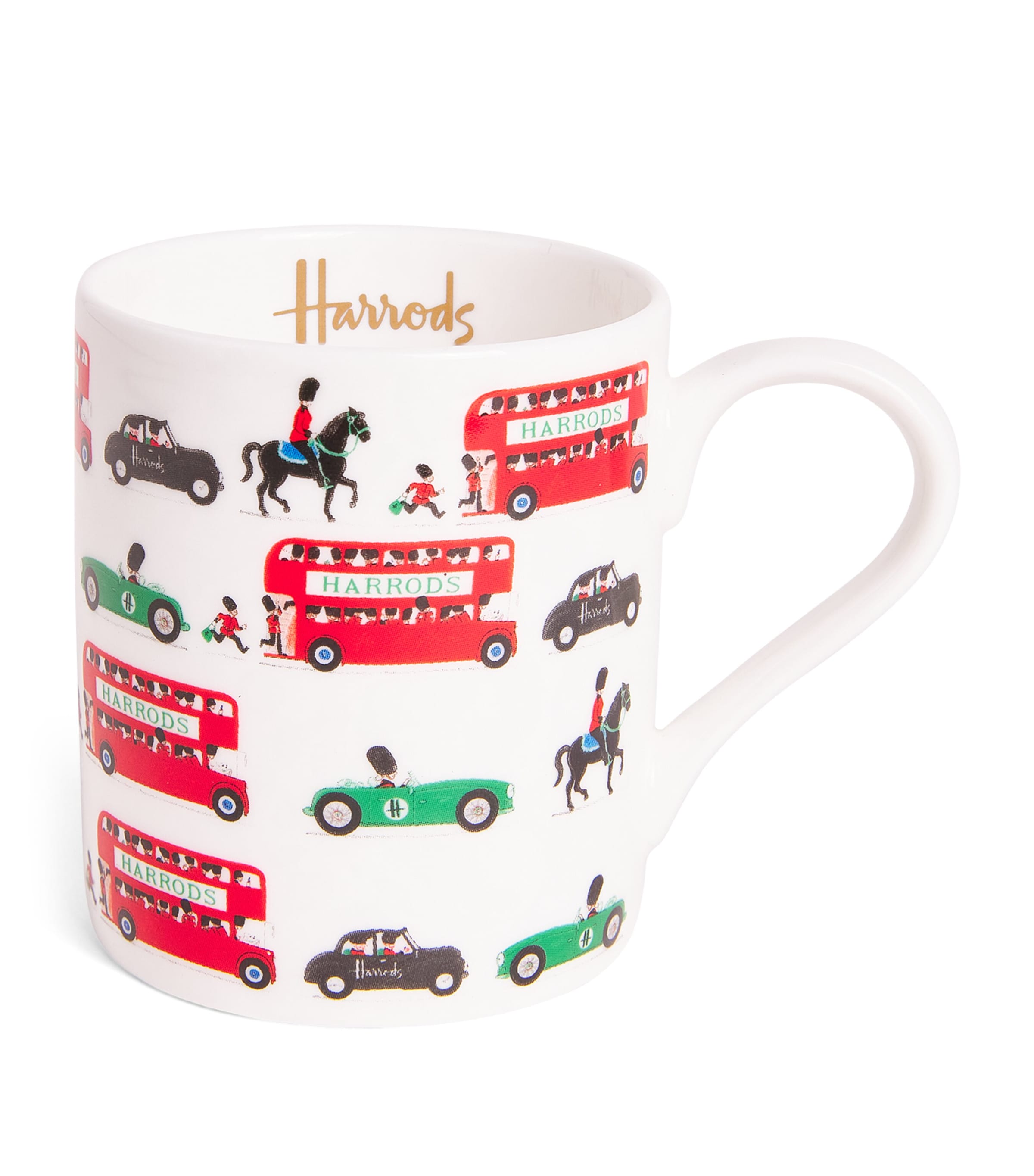 Harrods Whimsical Vehicle Mug In White