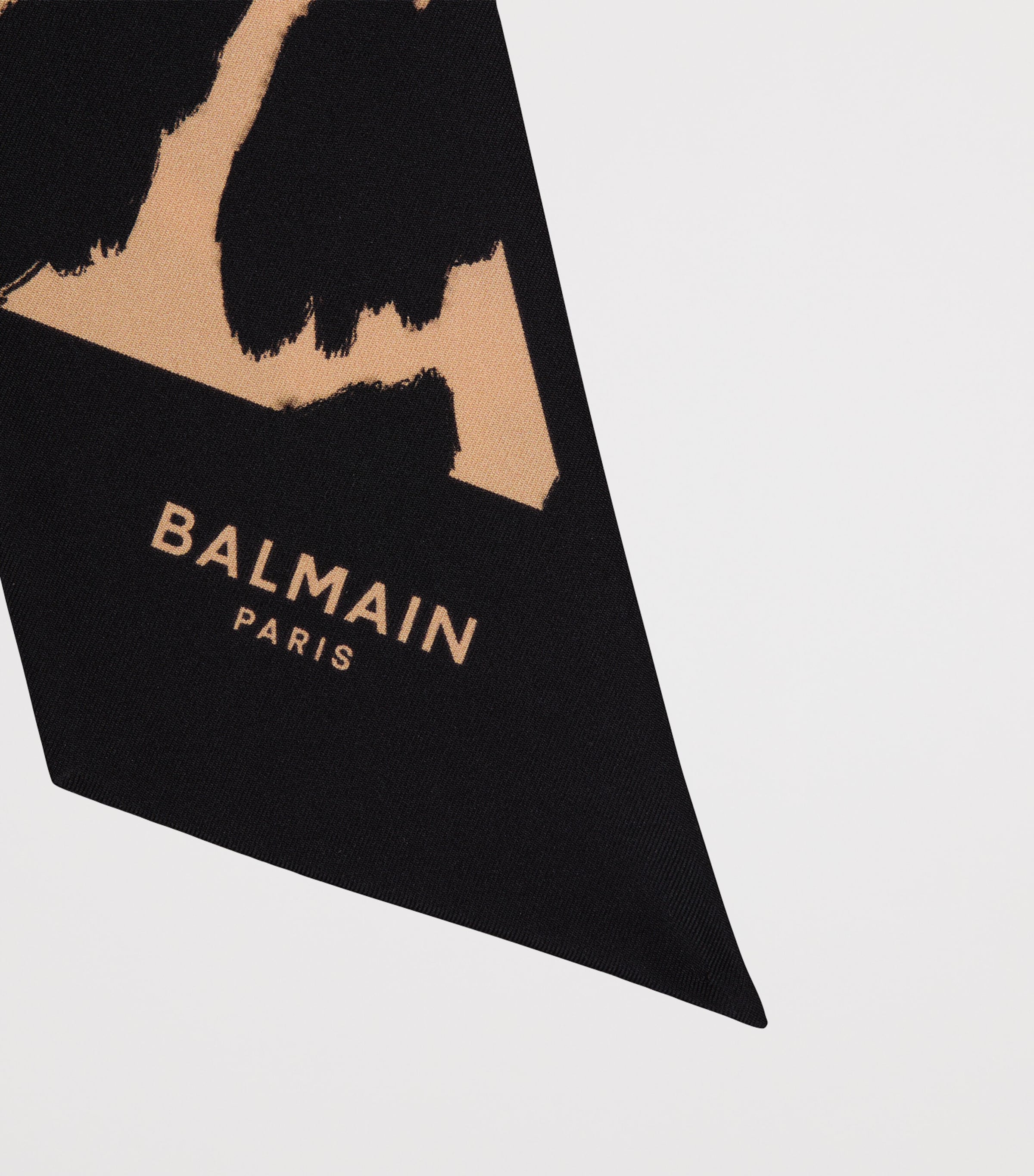 Silk Leopard Print Bandana GBA BEIGE/NOIR Image 3